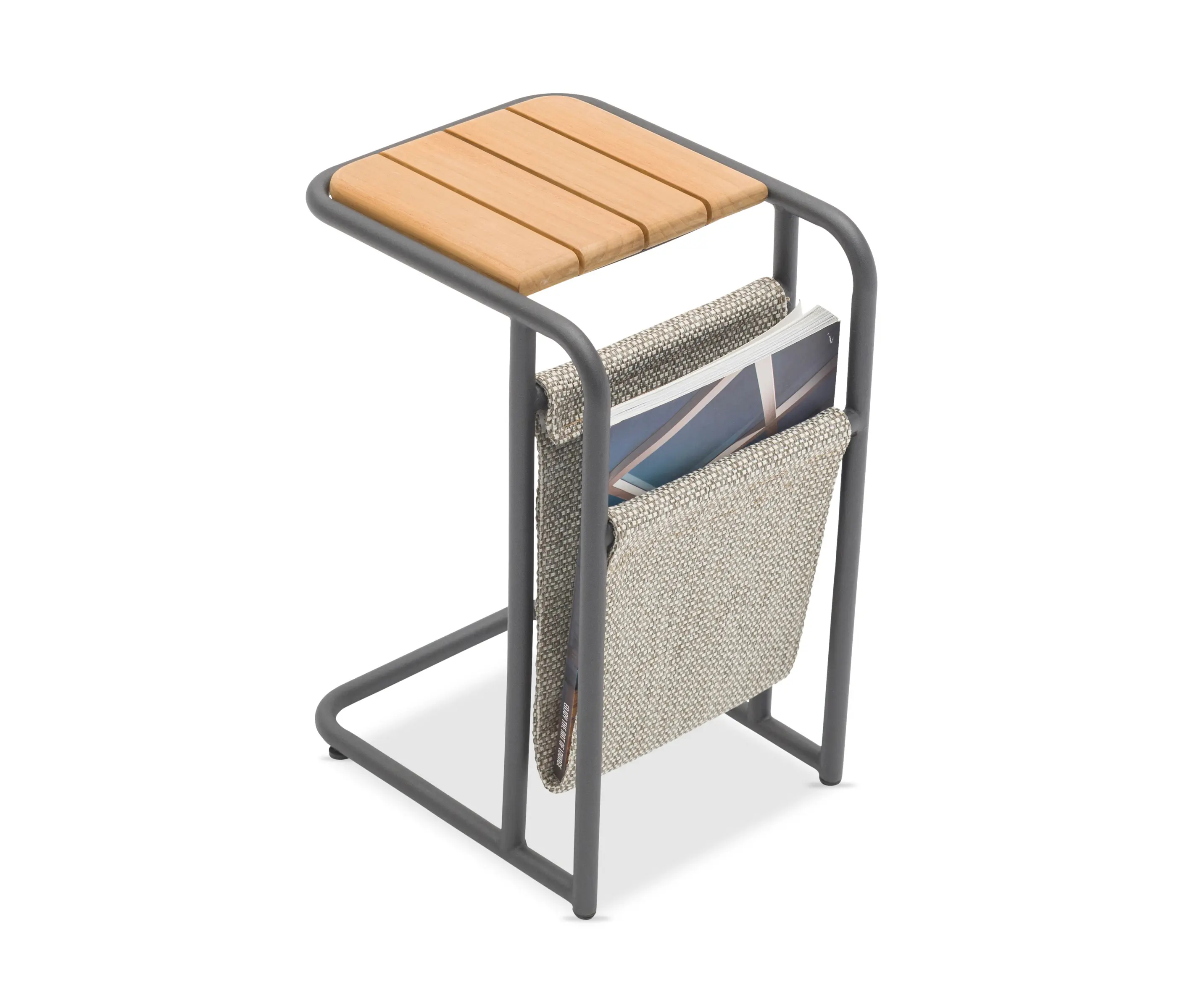Design Pergola - Nina Side Table, with Magazine Holder