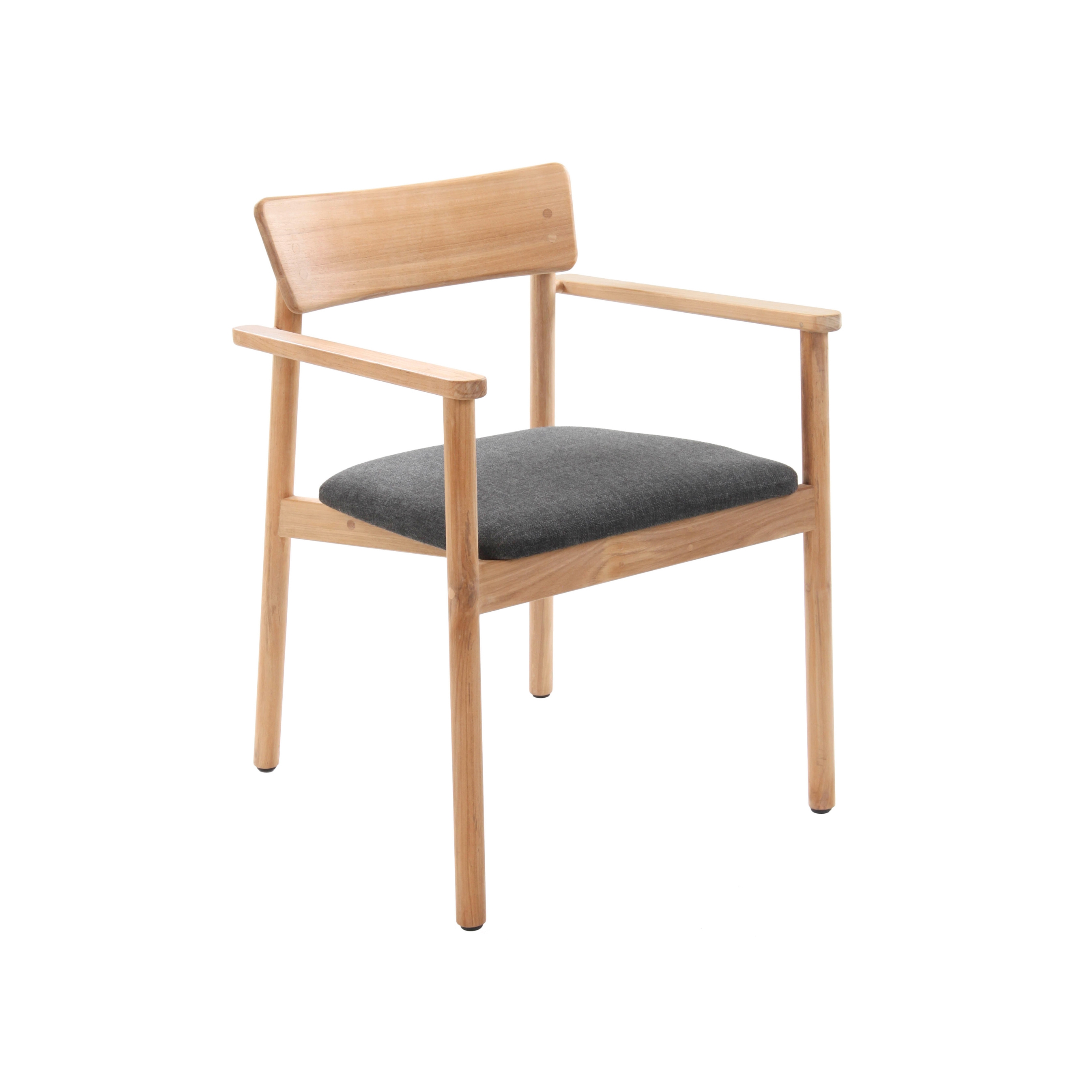 Produkt Vera Teak Upholstered Armchair - Natural Teak - Grey Cushions des Herstellers Design Pergola anzeigen