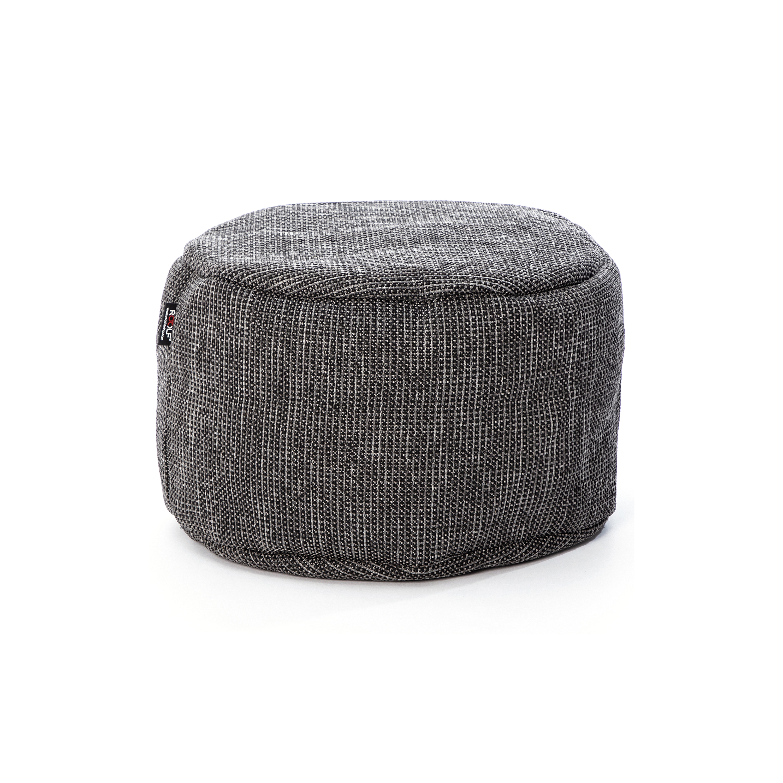 DOTTY Round Pouf Ø 50 Cm Anthracite