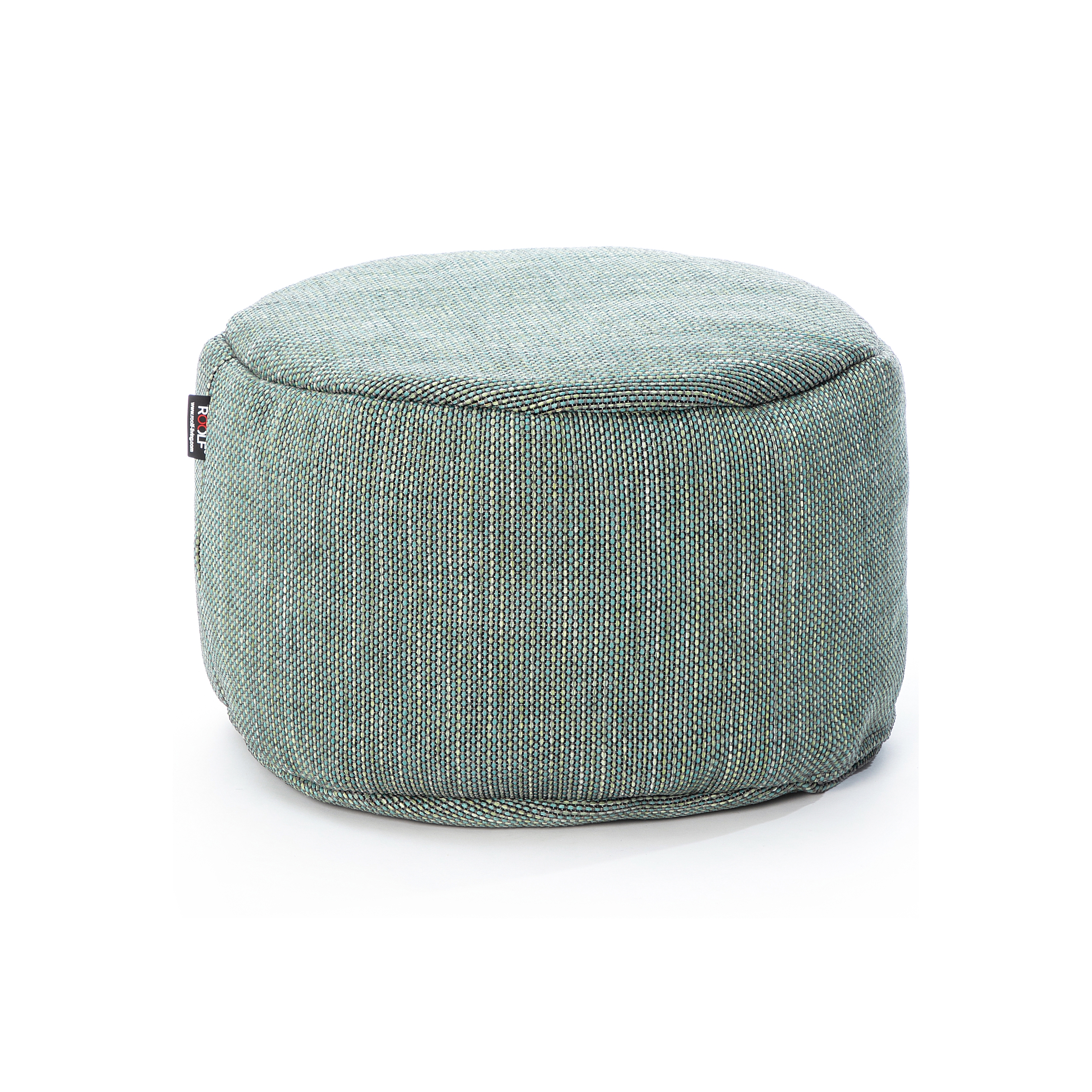 Display product DOTTY Round Pouf Ø 50 Cm Turquoise from manufacturer Roolf Outdoor Living