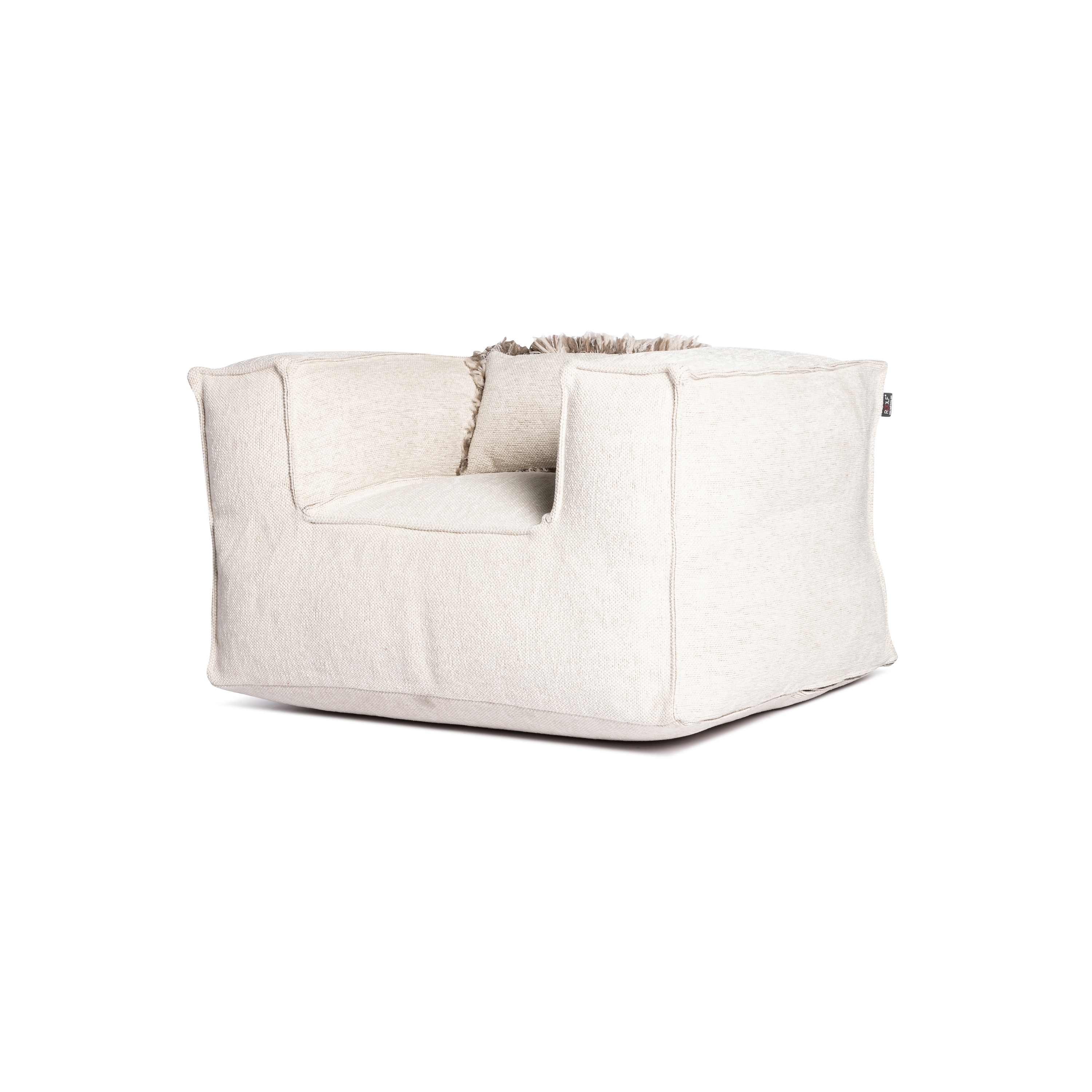 Display product Silky Club Seat Pouf Beige from manufacturer Roolf Outdoor Living