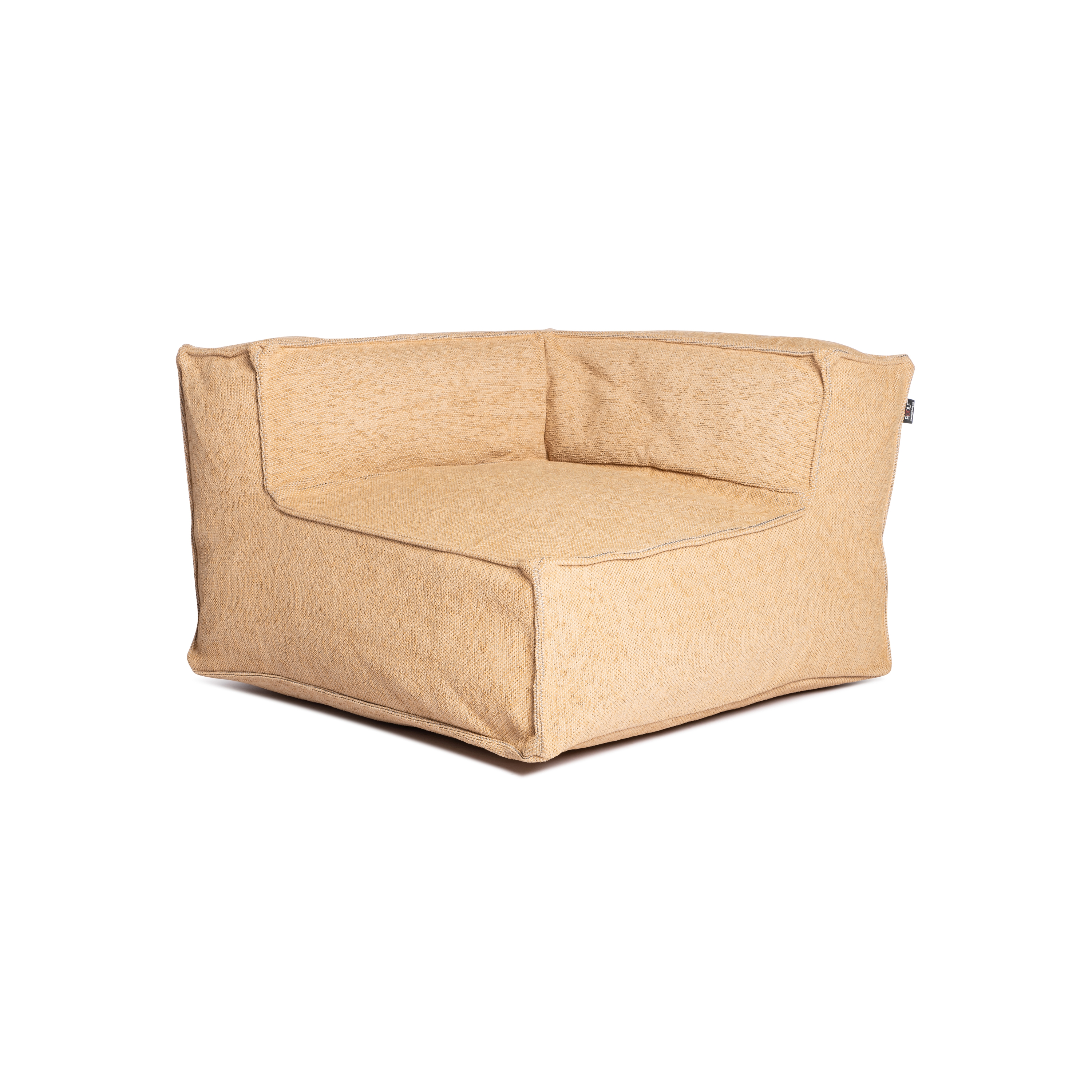 Silky Corner Seat Pouf Gold