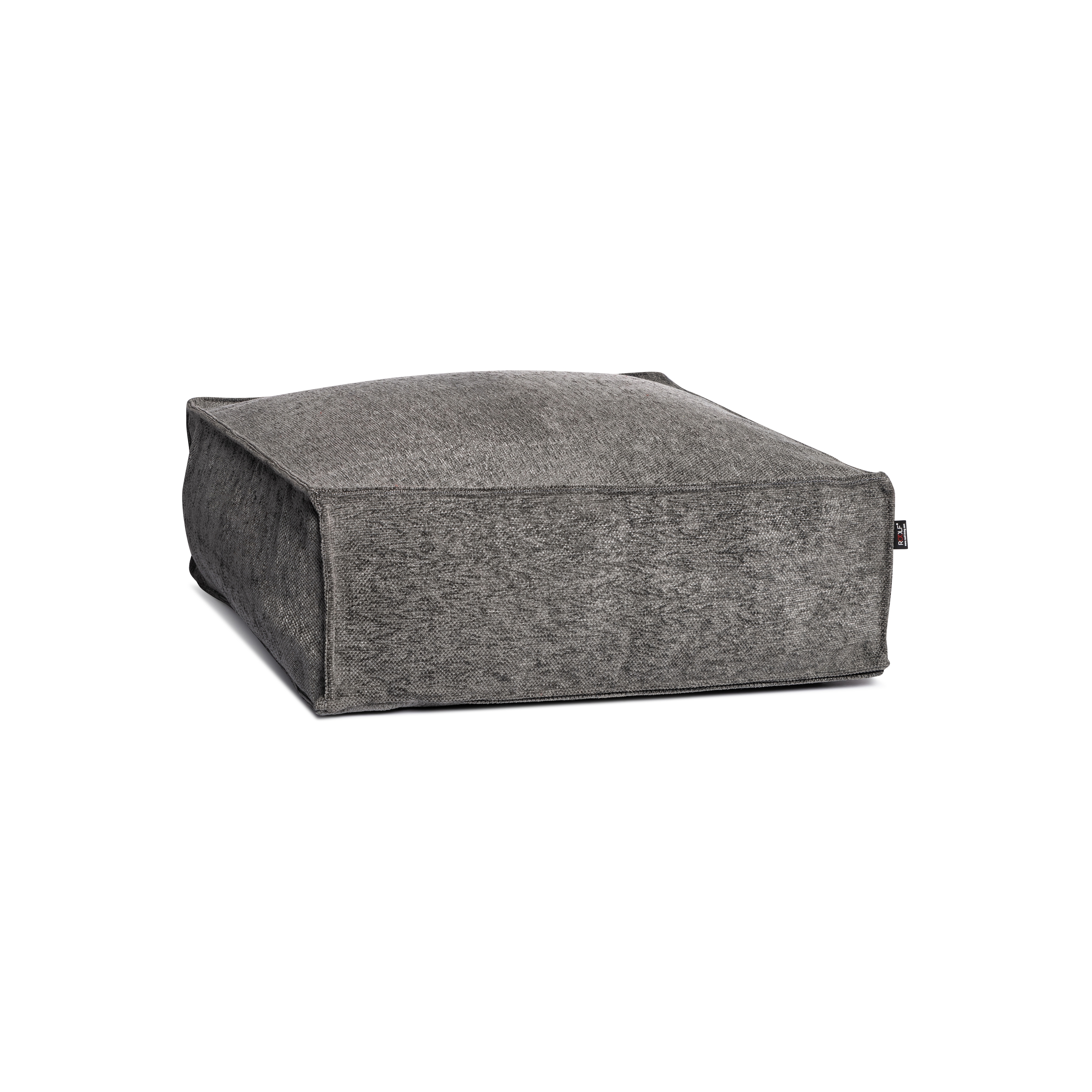 Pouf quadrato Silky Antracite