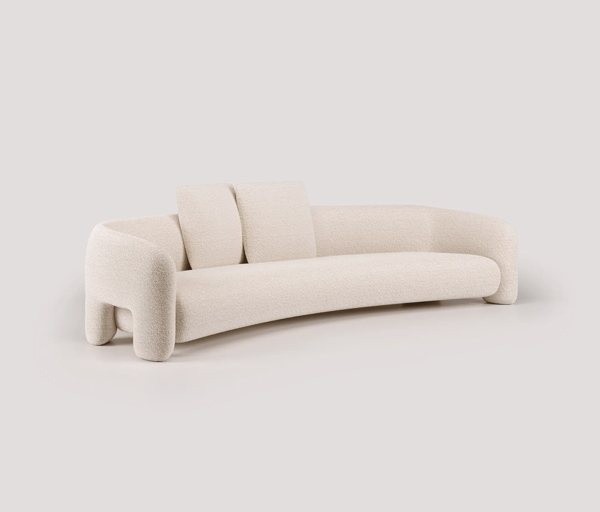 Mohdern - Bold Sofa Curved Open Arms