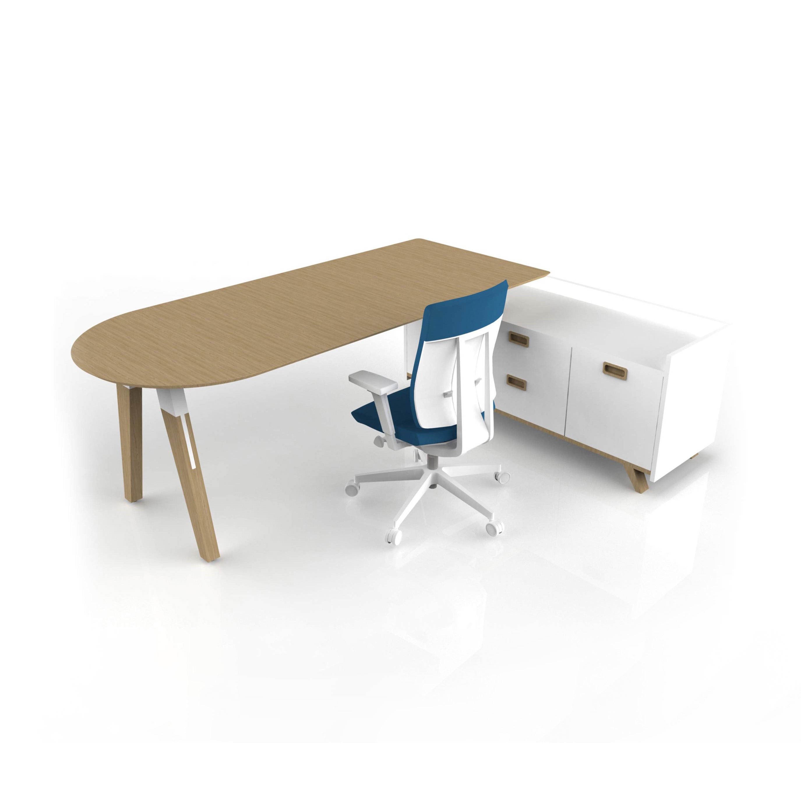 Display product Aranea Exclusive Office Desk with sideboard from manufacturer Menexes