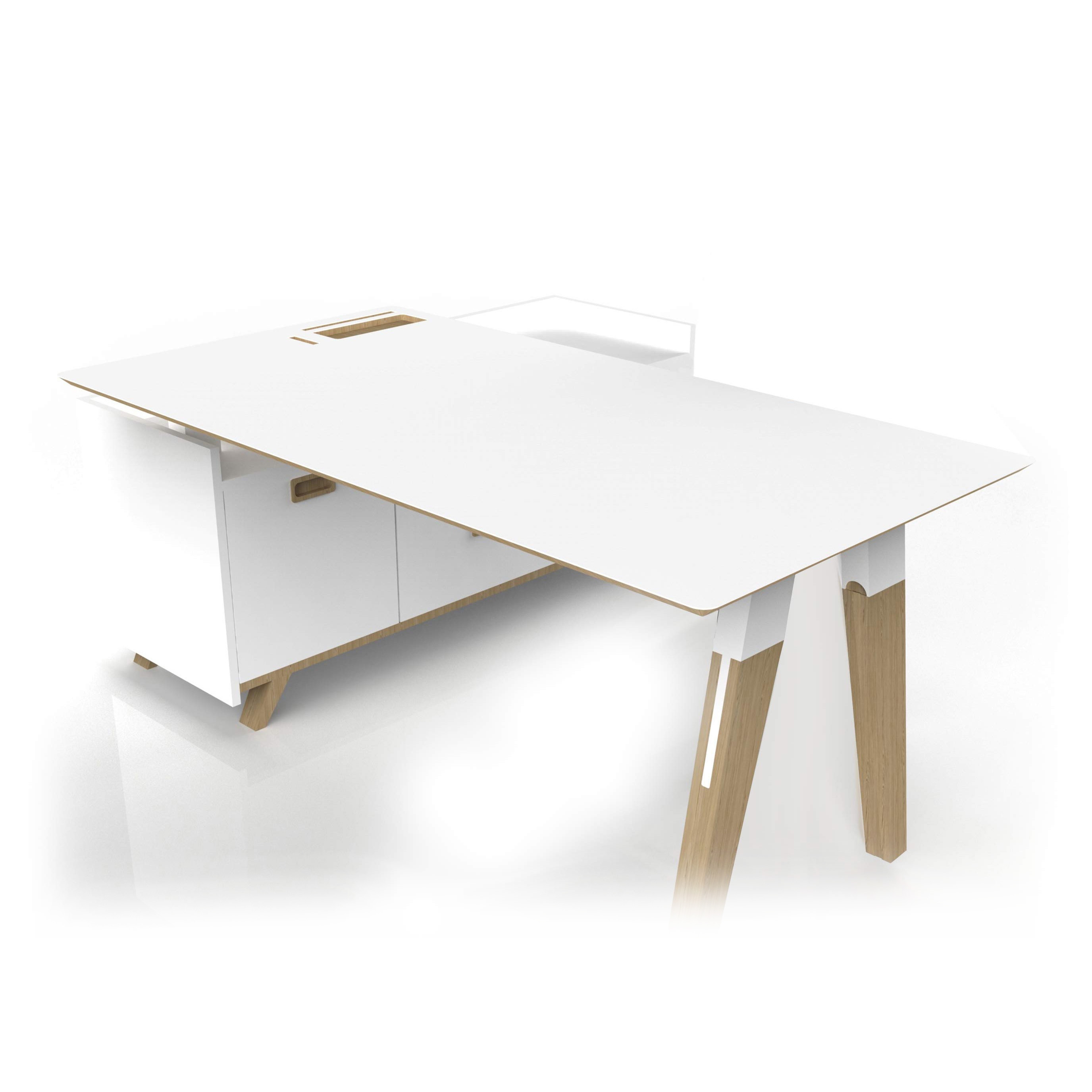 Display product Aranea Exclusive Office engraved Desk with sideboard from manufacturer Menexes