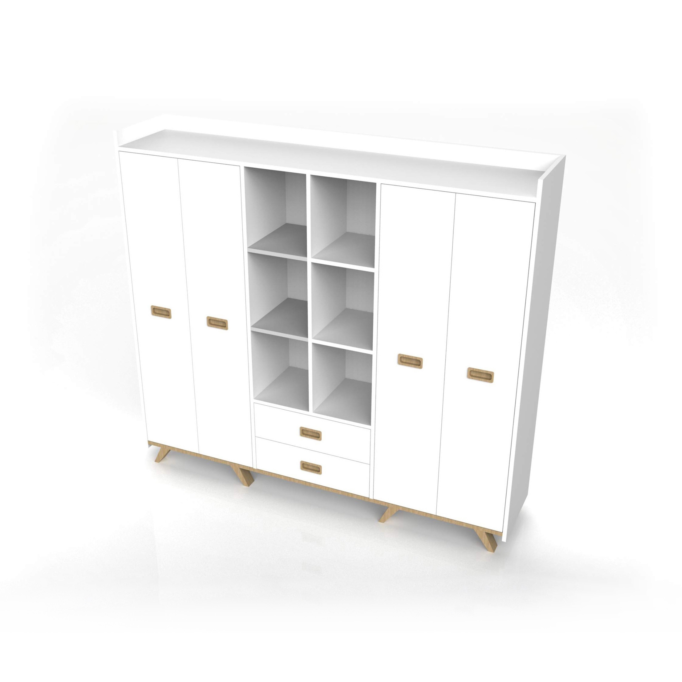 Display product Aranea Bookcase composition from manufacturer Menexes
