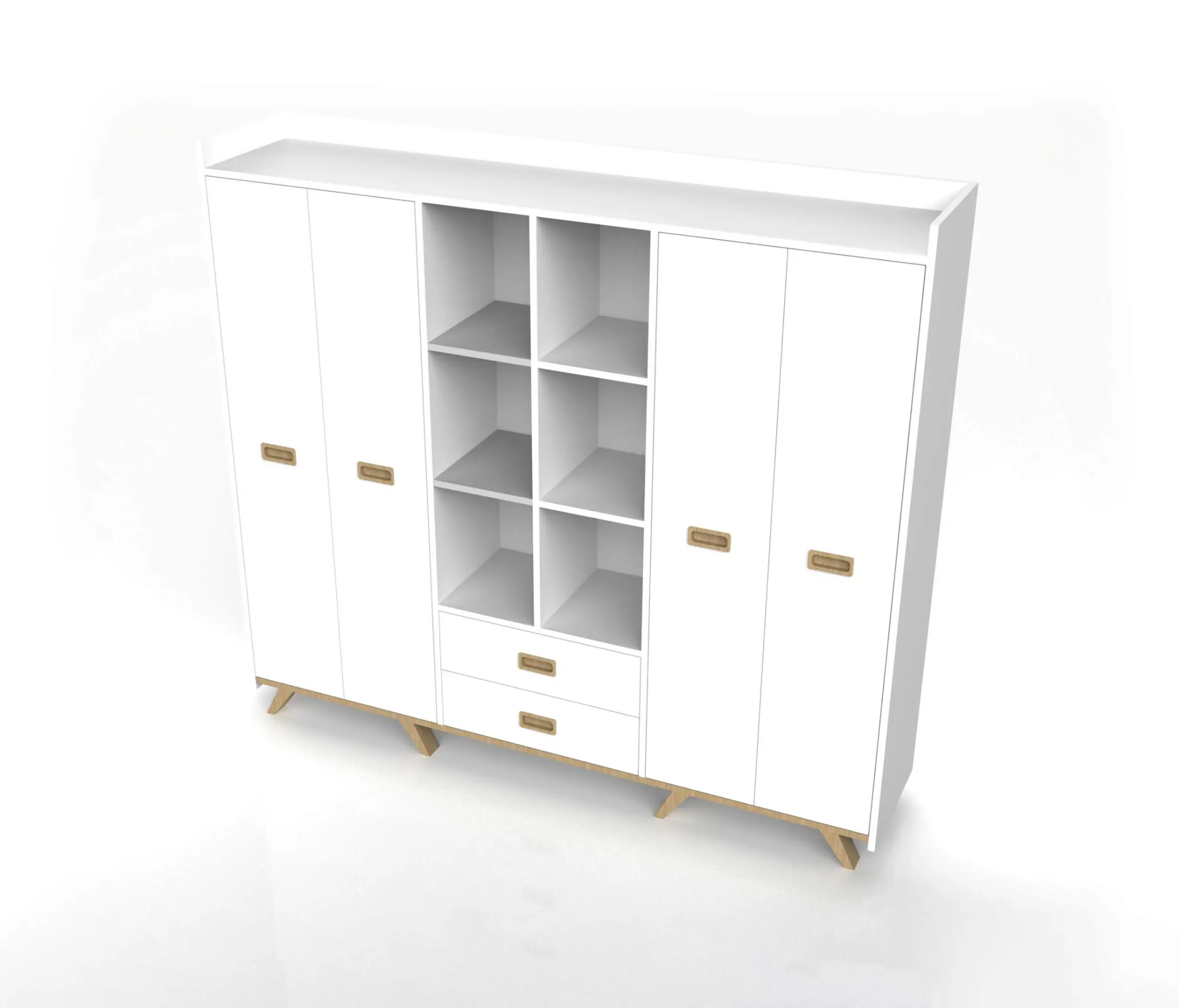 Menexes - Aranea Bookcase composition
