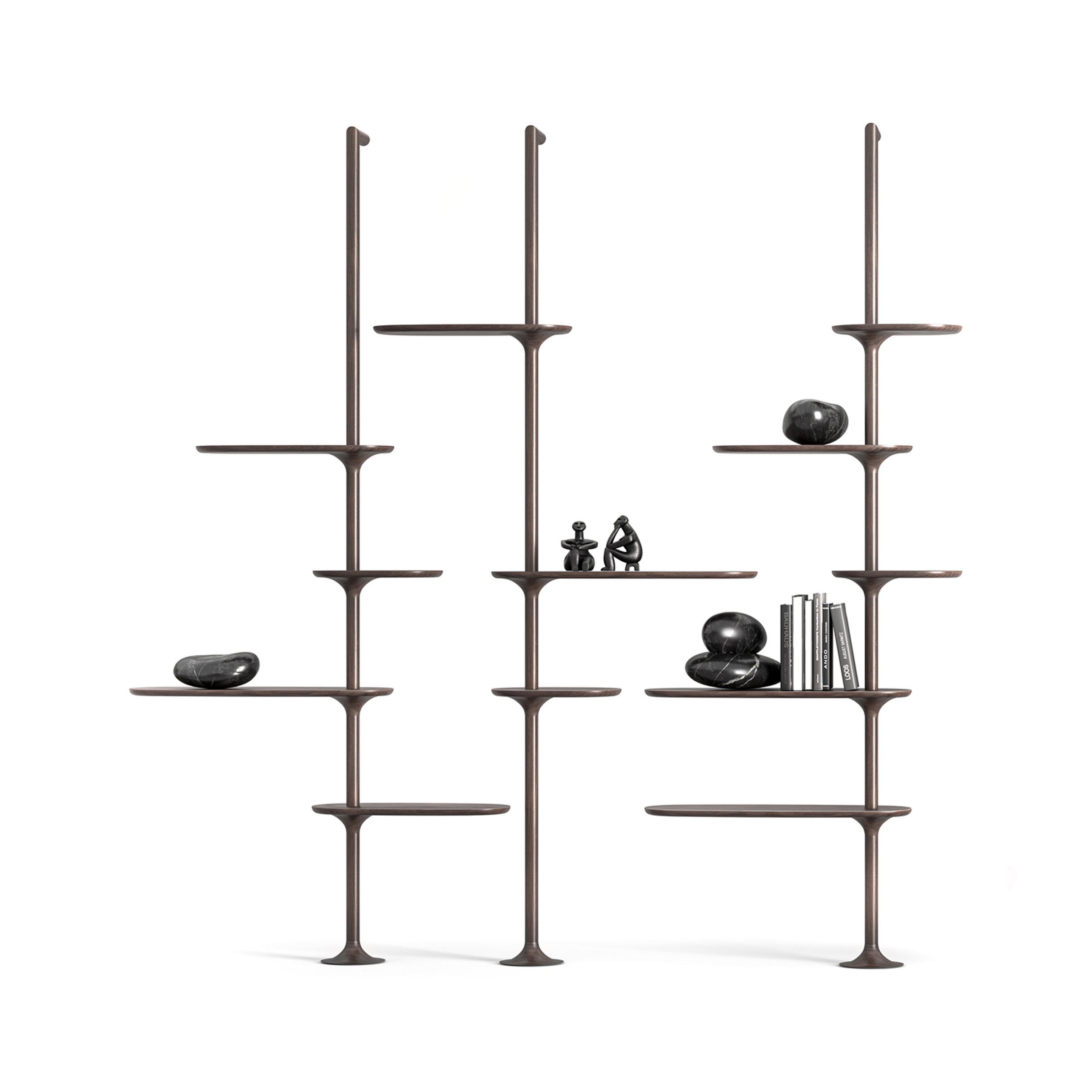 Display product FLOW | Modular wooden bookcase from manufacturer Mozea