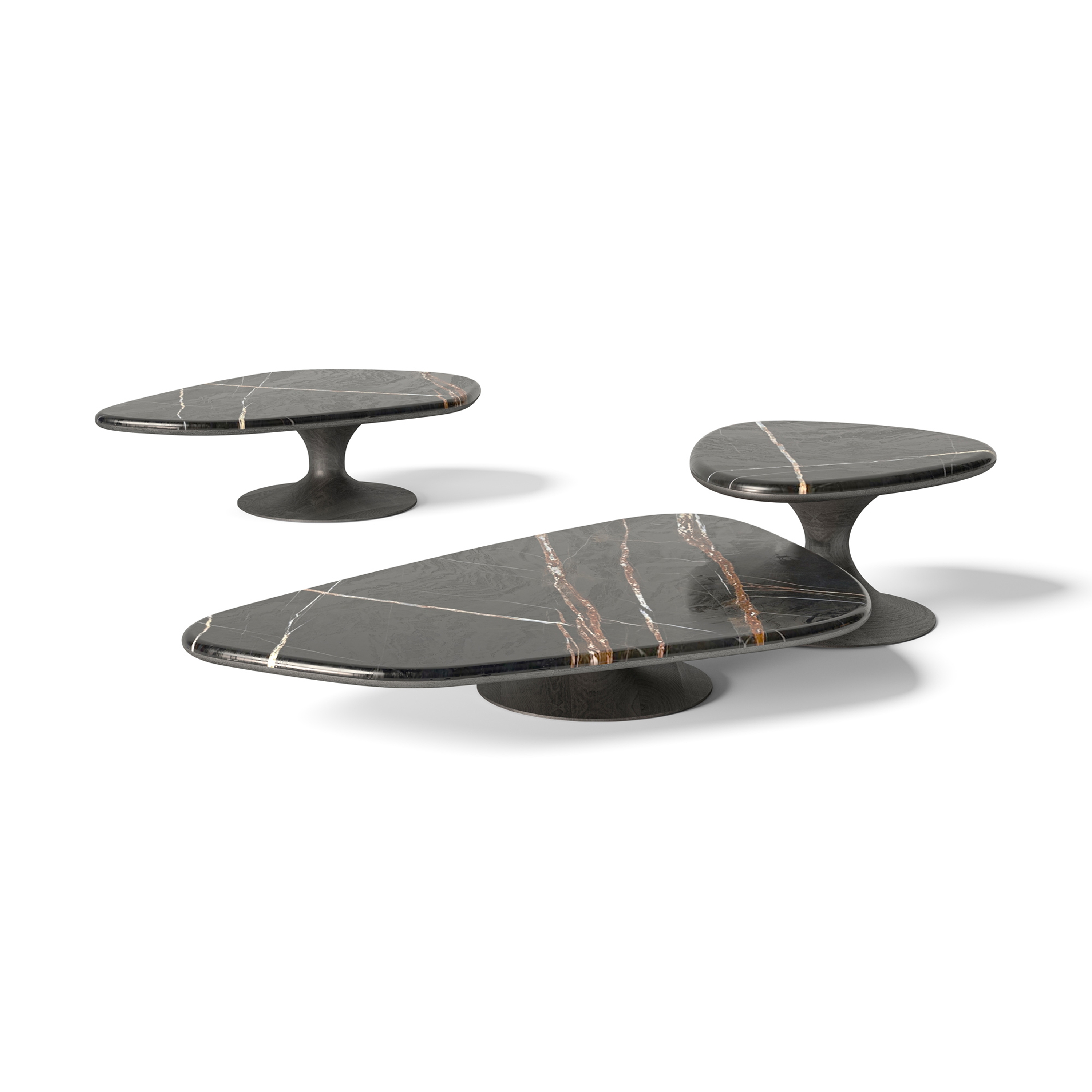 Mostrar el producto FLOW | Wooden coffee table with marble top del fabricante Mozea