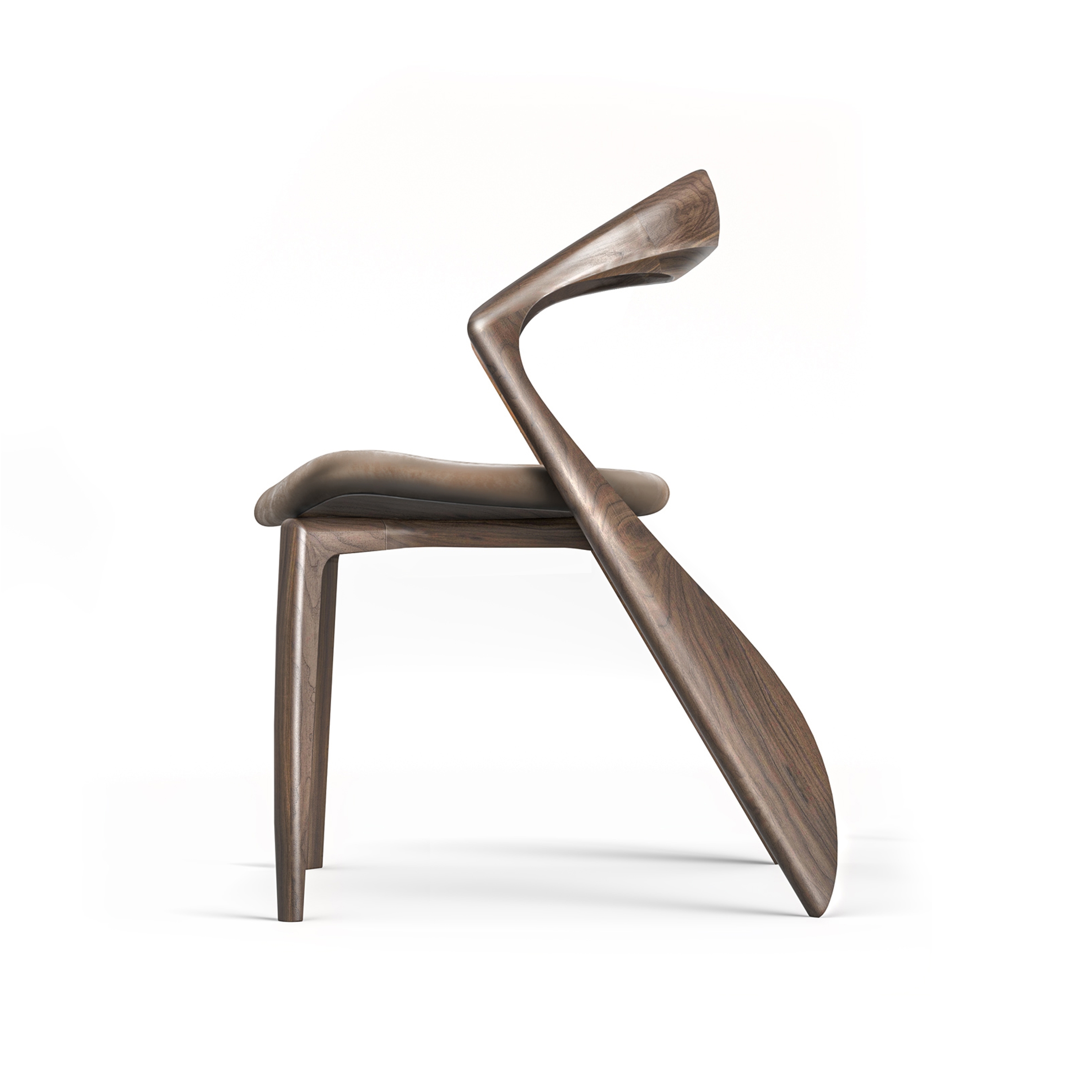 Produkt LOCUS | Upholstered wooden and leather chair des Herstellers Mozea anzeigen