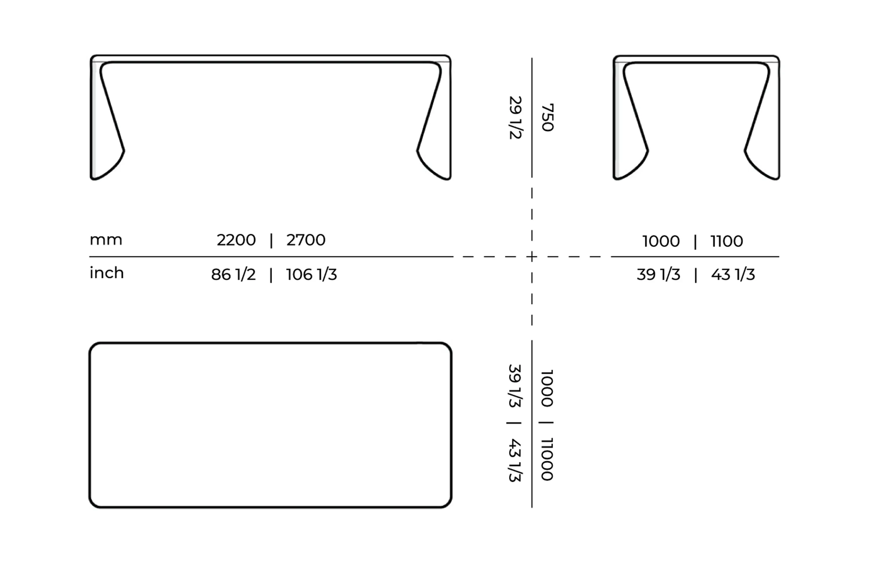 Mozea - MANTIS | Rectangular solid wood dining table
