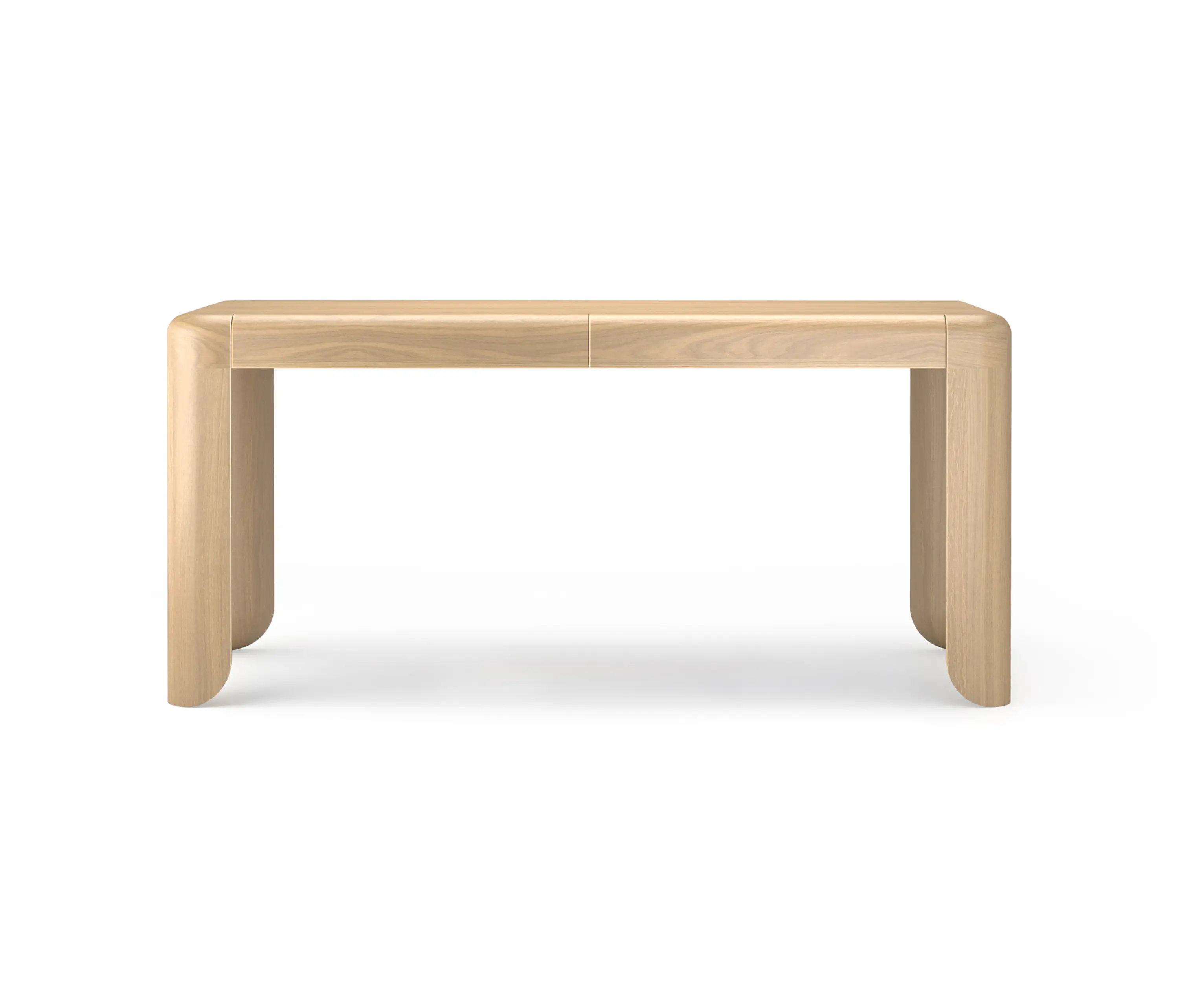 Mozea - QUARTAM | Rectangular wooden writing desk with drawers