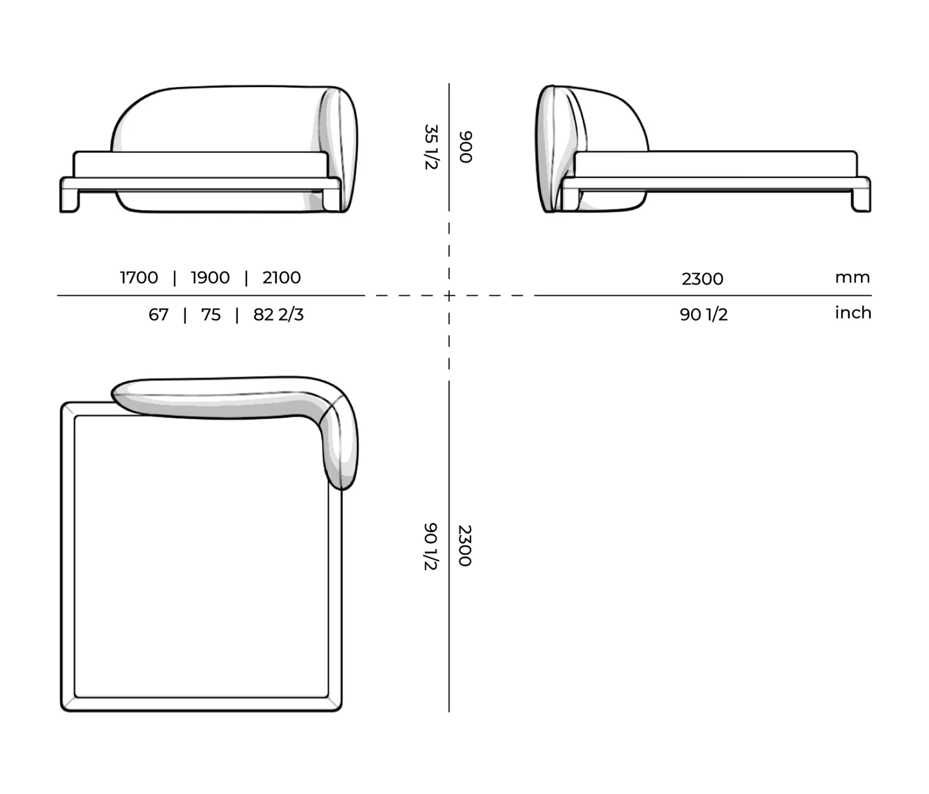 Mozea - QUARTAM | Solid wood bench