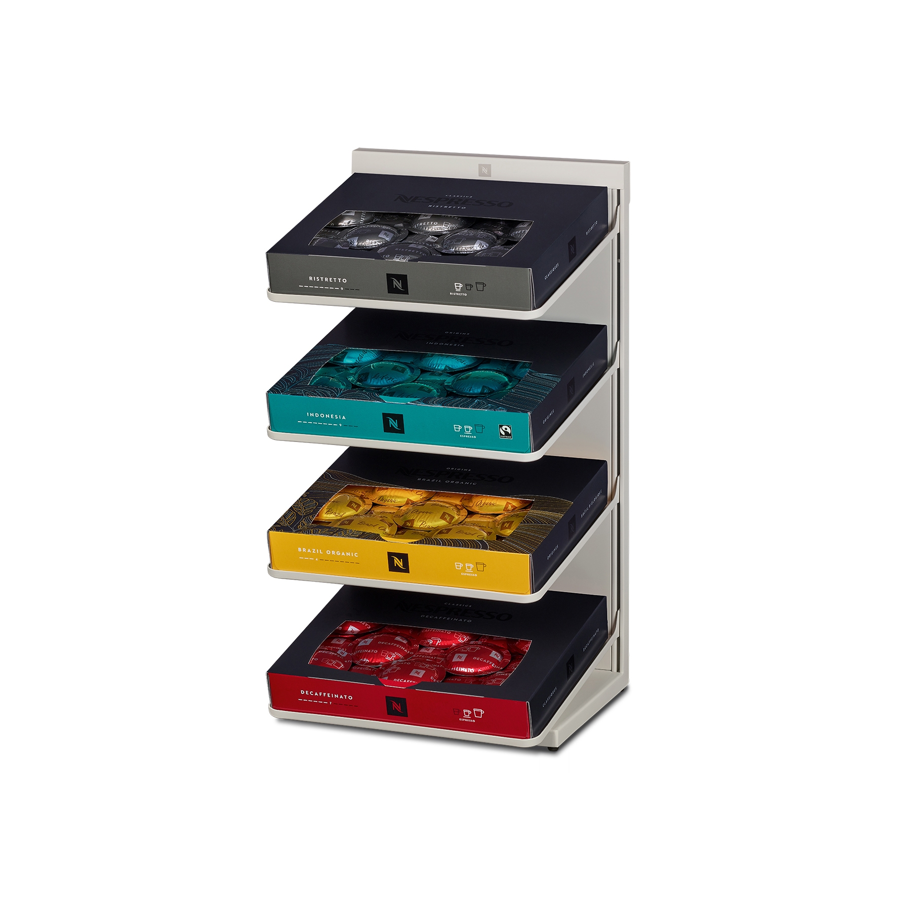 Display product Vertical Capsule Dispenser from manufacturer Nestlé Nespresso S.A.