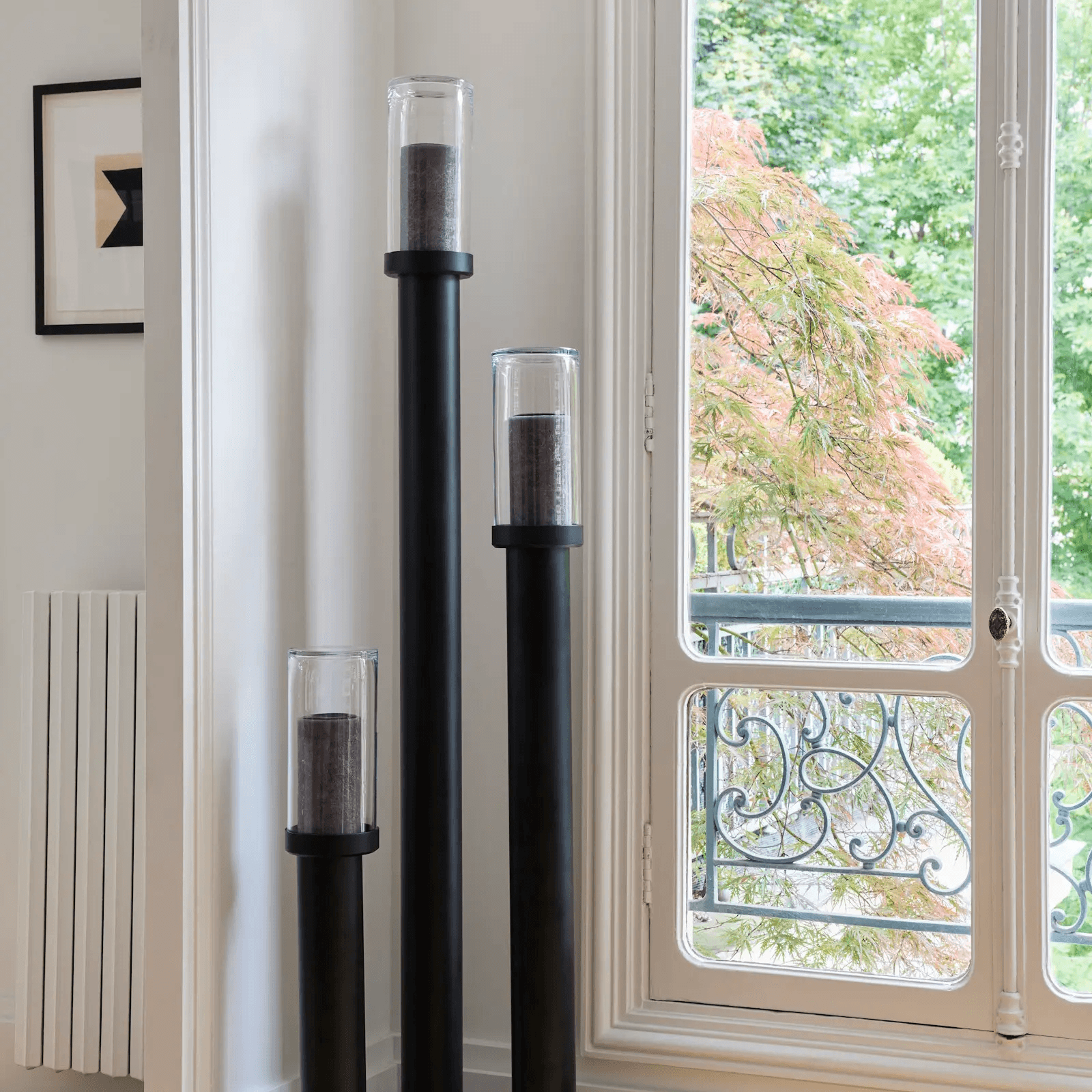 Display product Interior electric standing marble candle from manufacturer LVL - USA