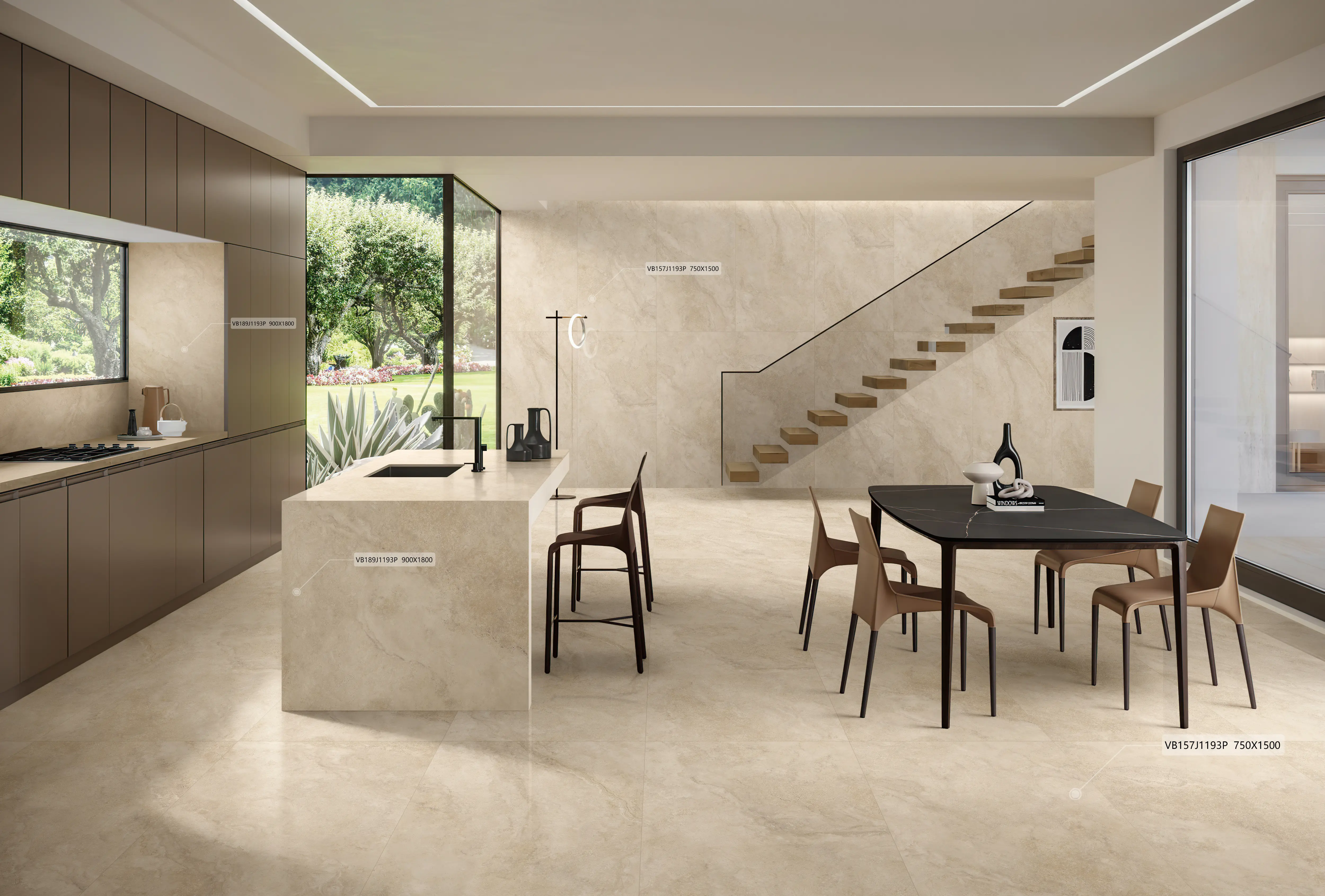 Kaolin Surfaces  - Noce Travertine