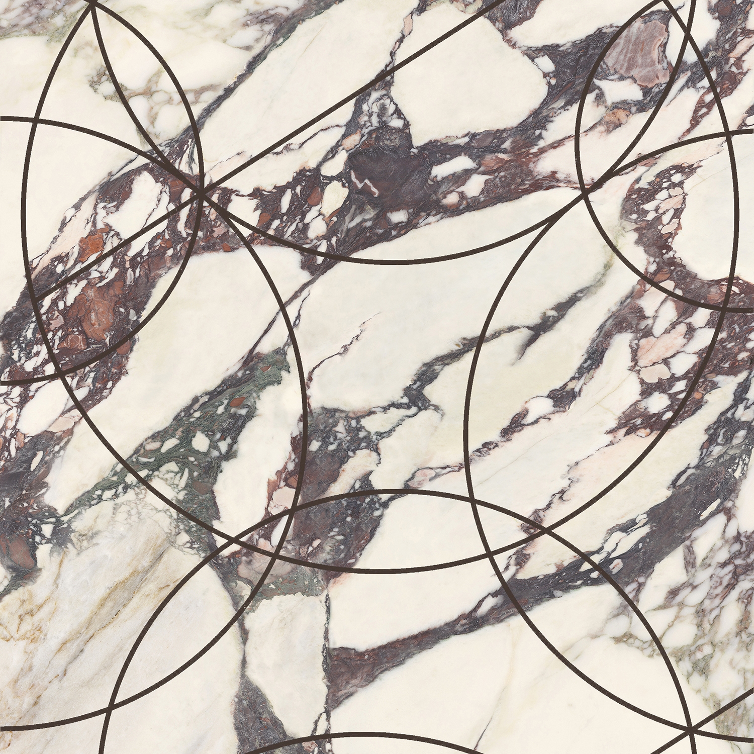 Display product Calacatta Viola Rotonda from manufacturer Kaolin Surfaces 
