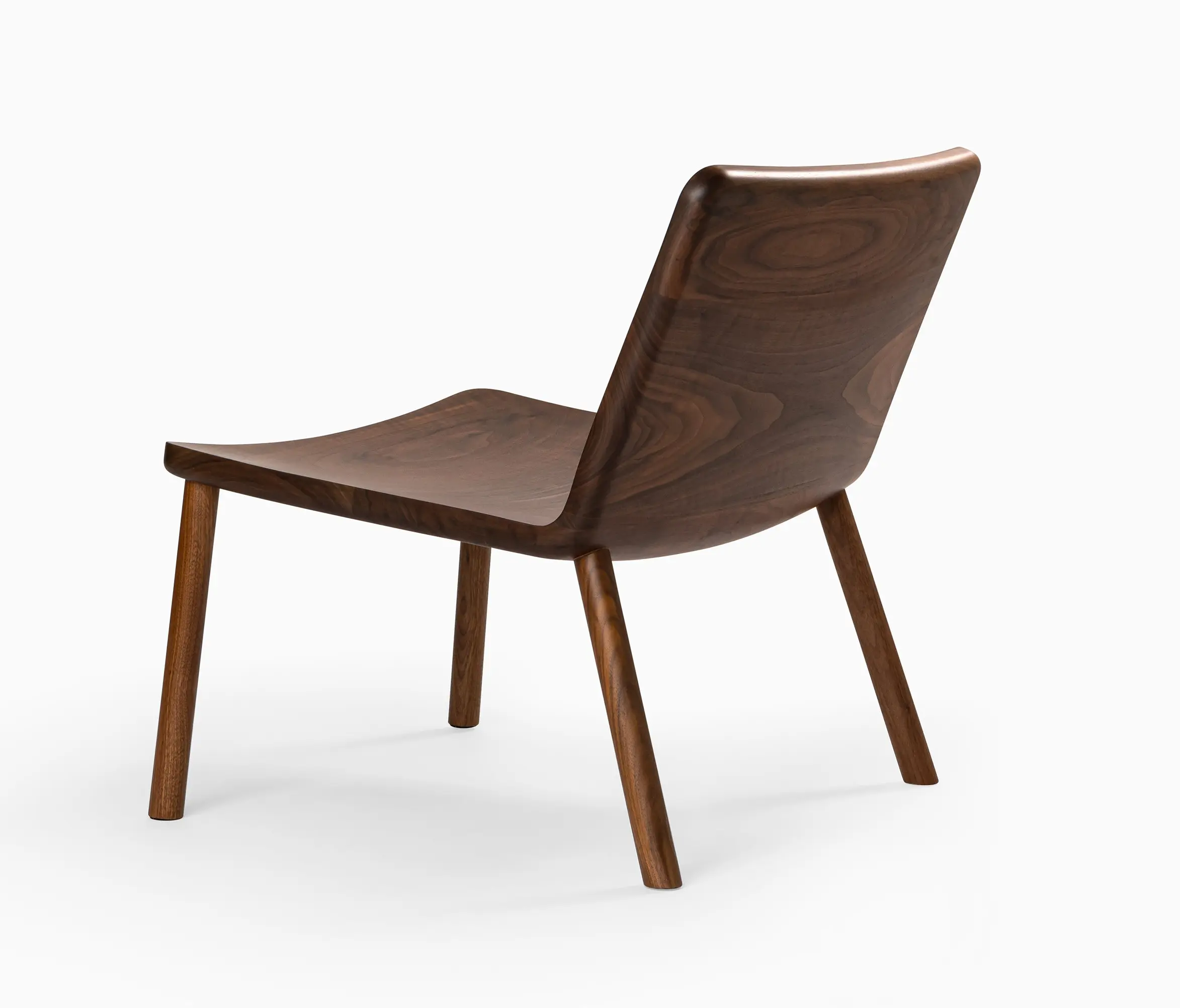 MOR Design - ALLAY chair - Minimalist Modern Lounge Chair in Natural Walnut