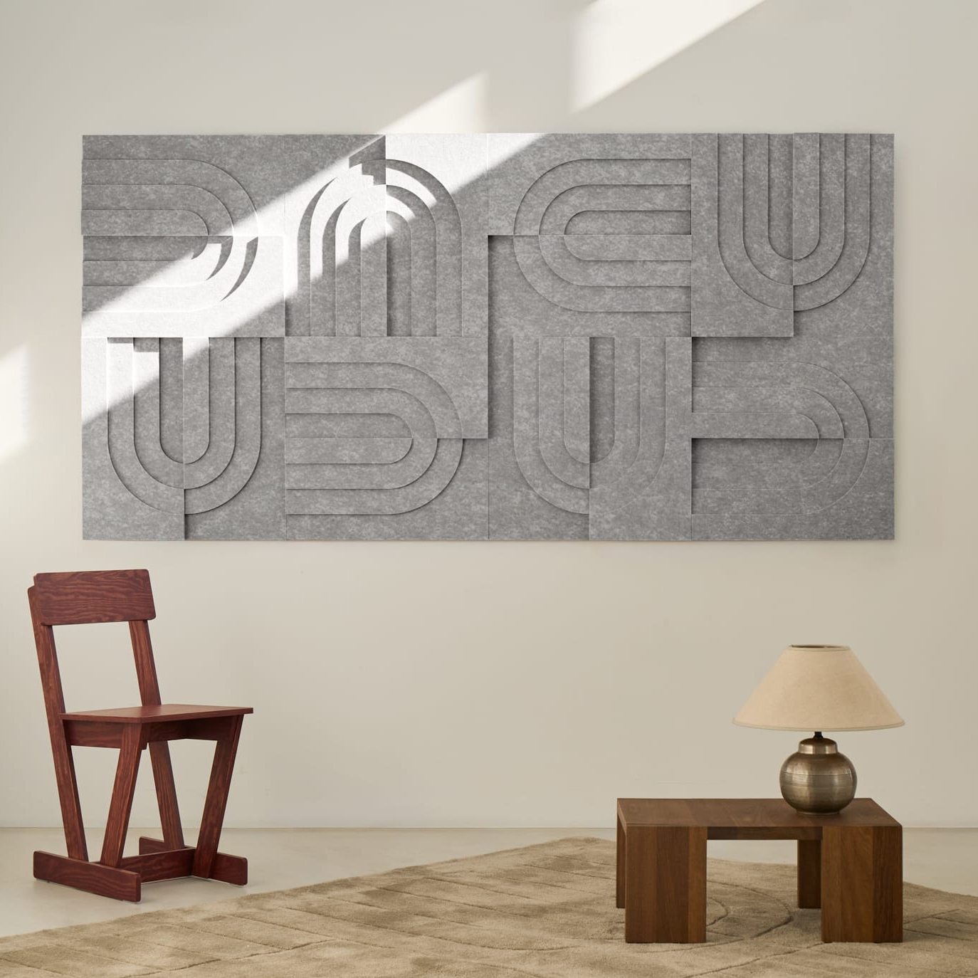 Arch Tile - Cloudy Grey | Set of 8