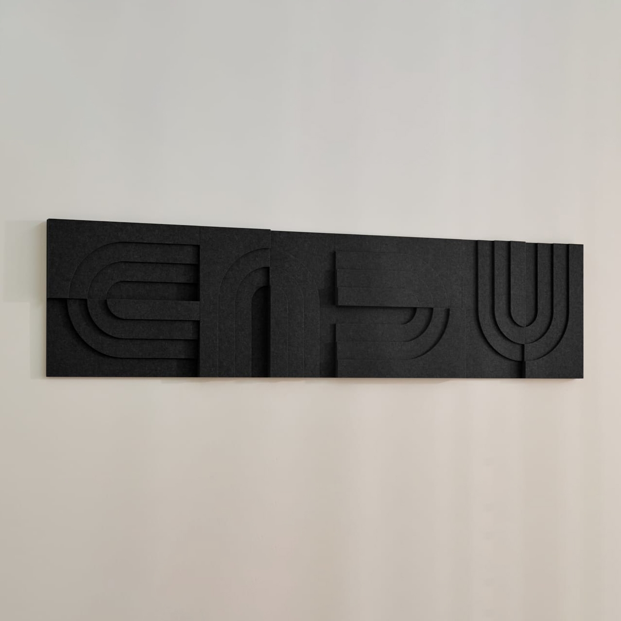 Arch Tile - Night Black | Set of 4