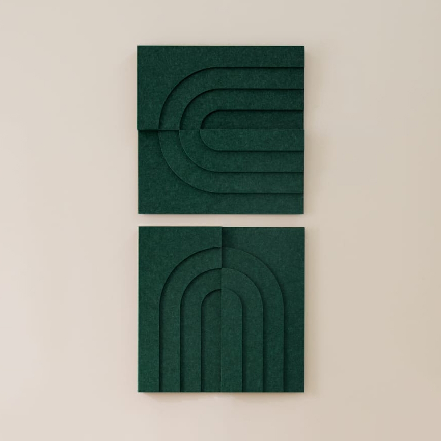 Arch Tile - Petroleum Green | Set of 2