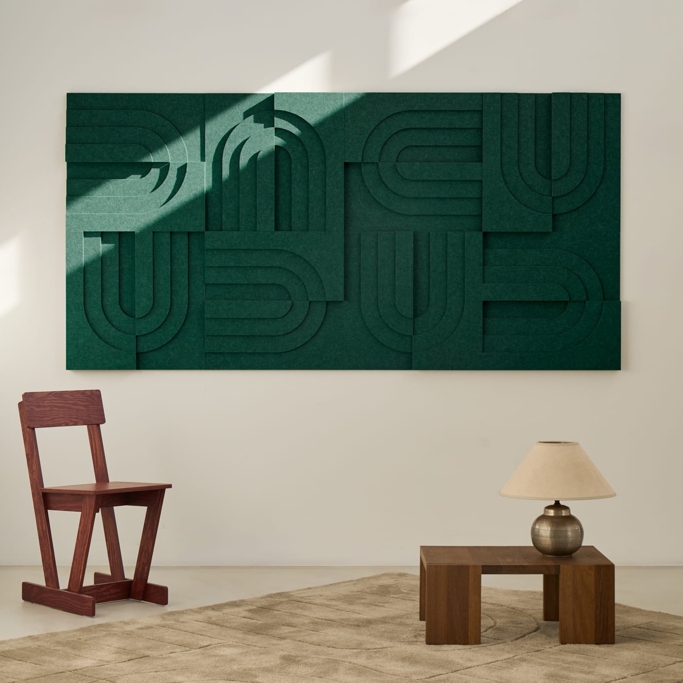 Arch Tile - Petroleum Green | Set of 8