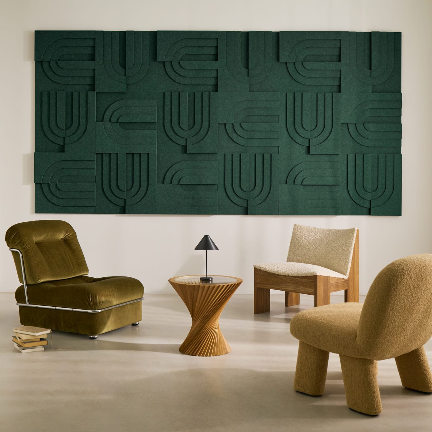 Arch Tile - Petroleum Green | Set of 18