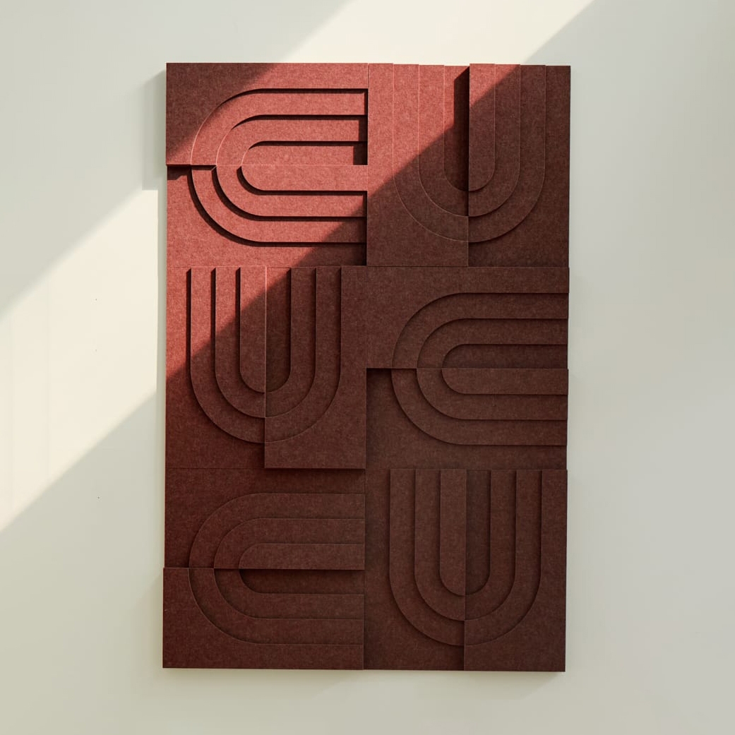 Arch Tile - Reddish Brown | Set of 6