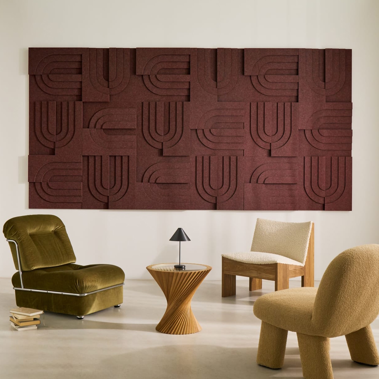 Arch Tile - Reddish Brown | Set of 18