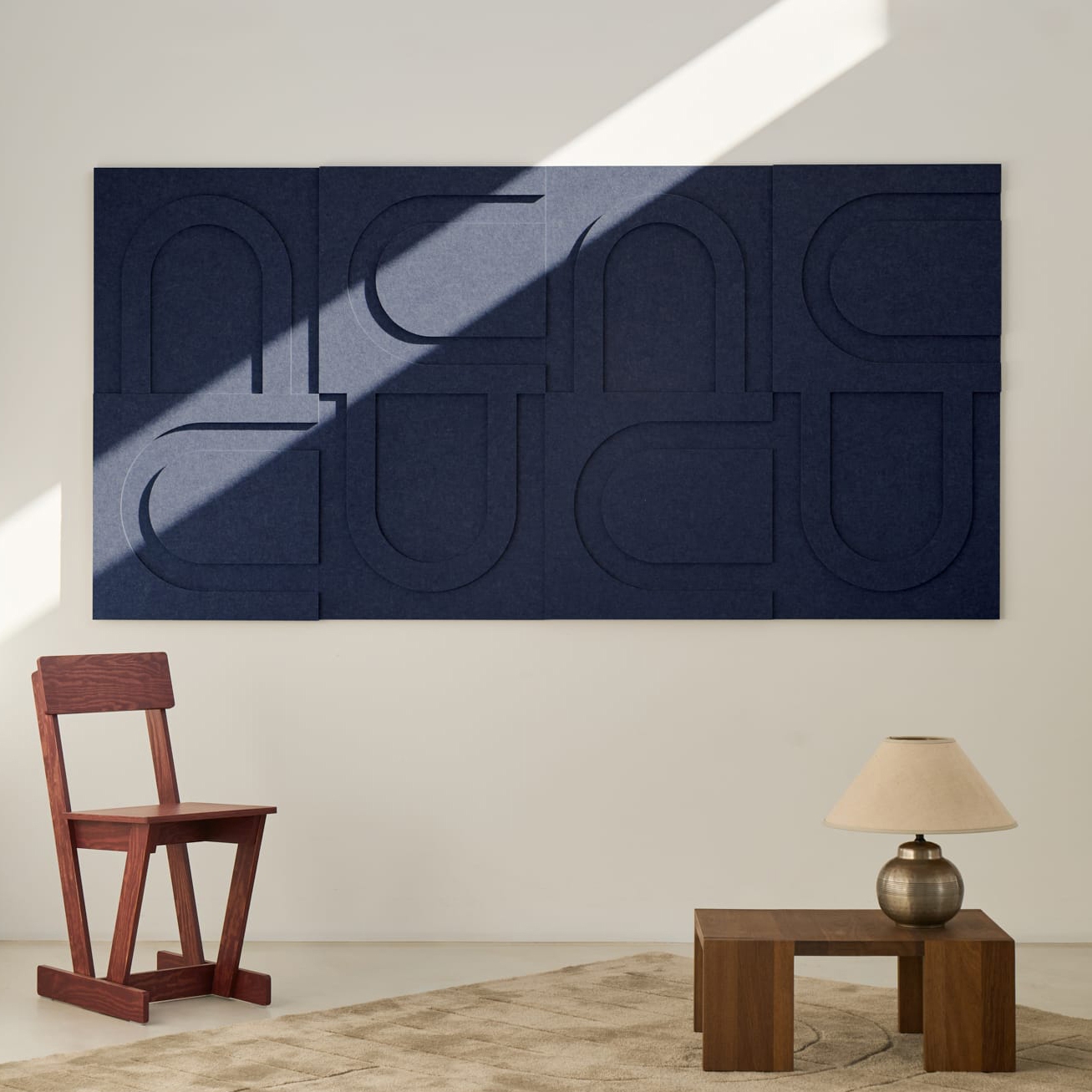 Geometric Tile - Ocean Blue | Set of 8