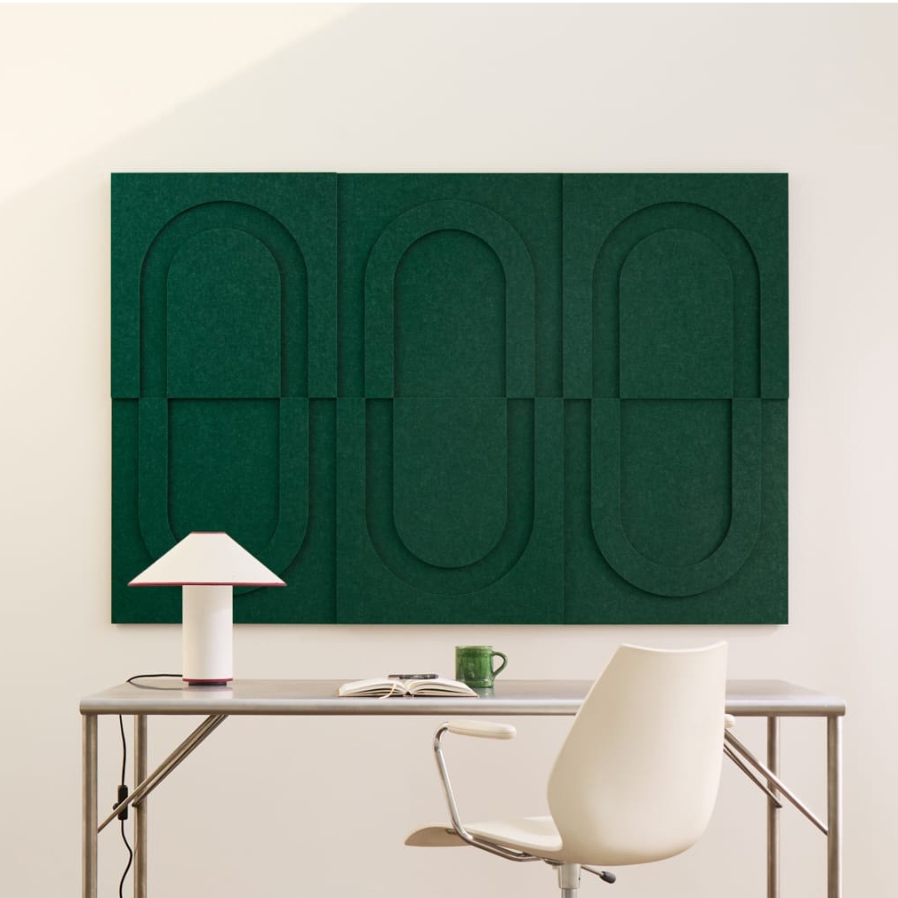 Geometric Tile - Petroleum Green | Set of 6