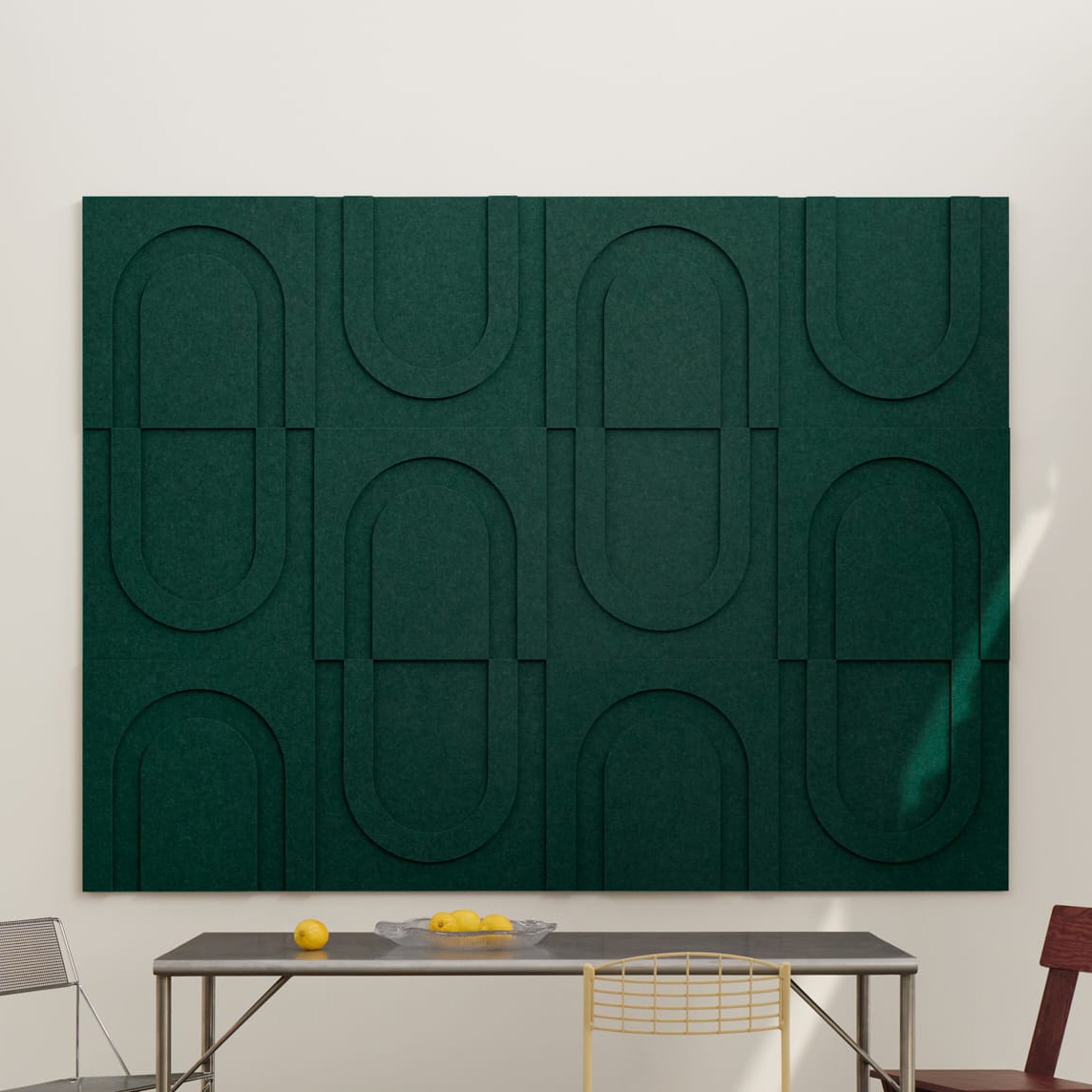 Geometric Tile - Petroleum Green | Set of 12