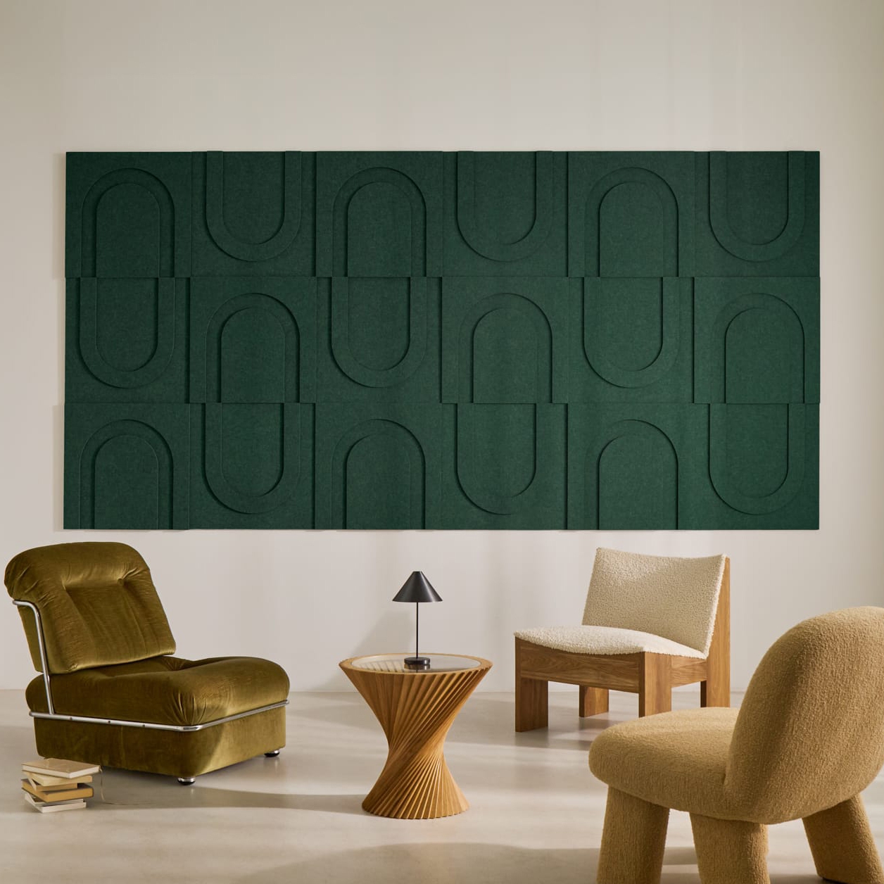 Geometric Tile - Petroleum Green | Set of 18