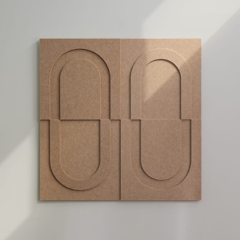 Geometric Tile - Sand Beige | Set of 4