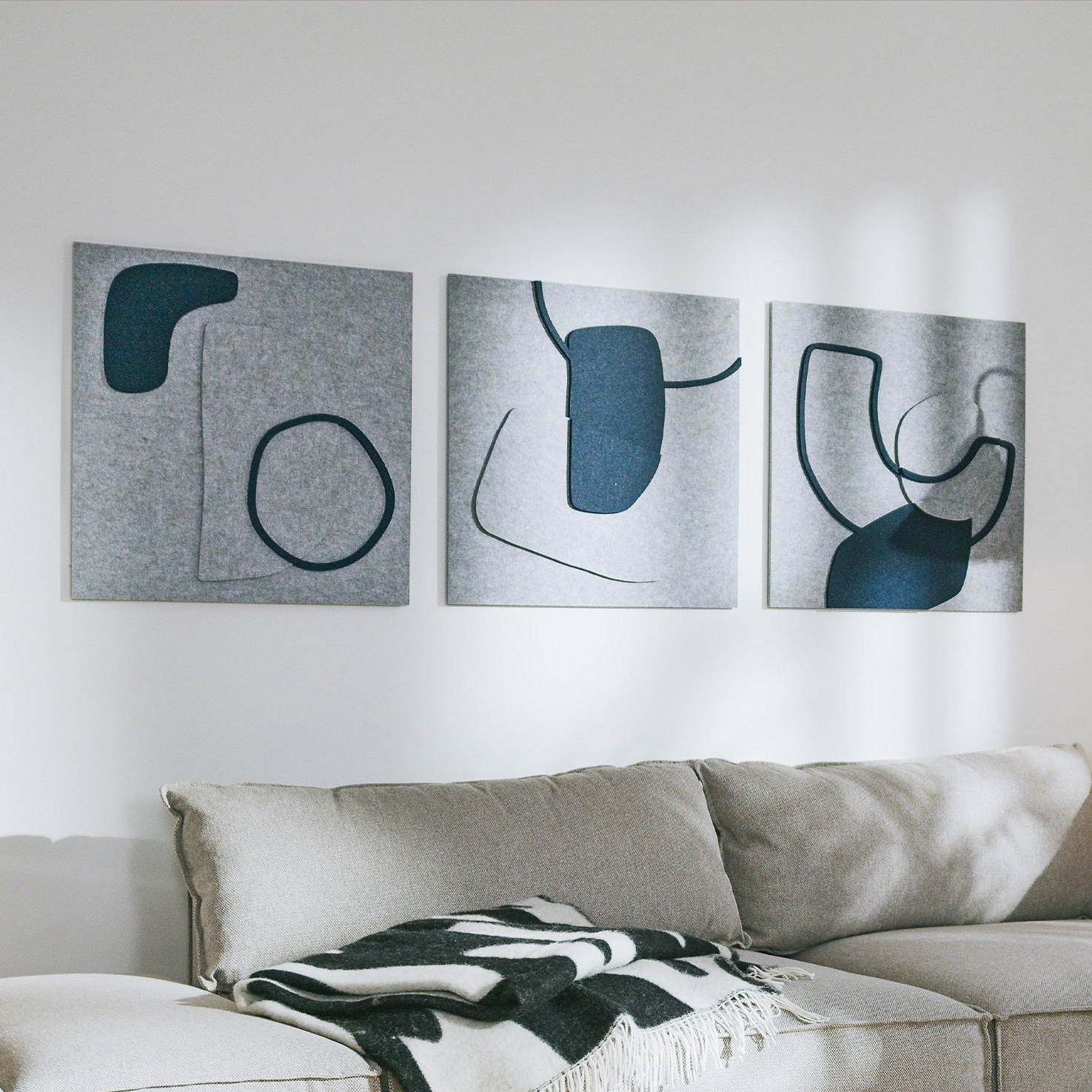Nordic Bauhaus x Saskia Hübner - Grey & Blue