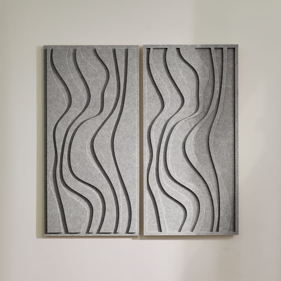 Wave Long - Cloudy Grey | Set of 2