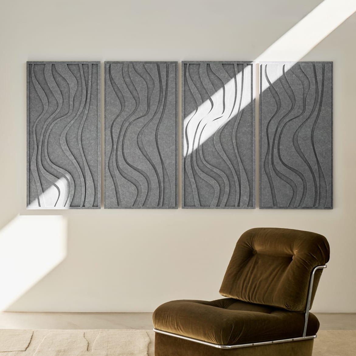 Wave Long - Cloudy Grey | Set of 4