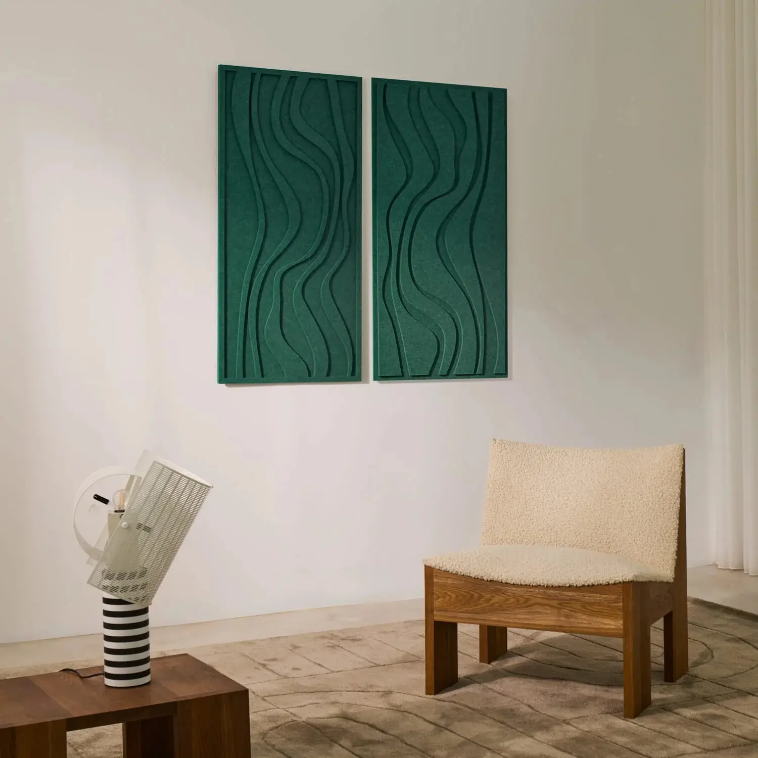 Arturel HQ - Wave Long - Petroleum Green | Set of 2