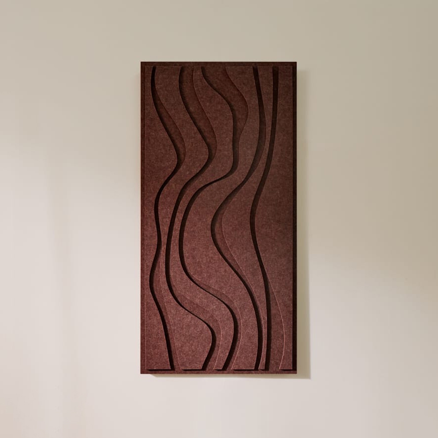 Wave Long - Reddish Brown | Single without border