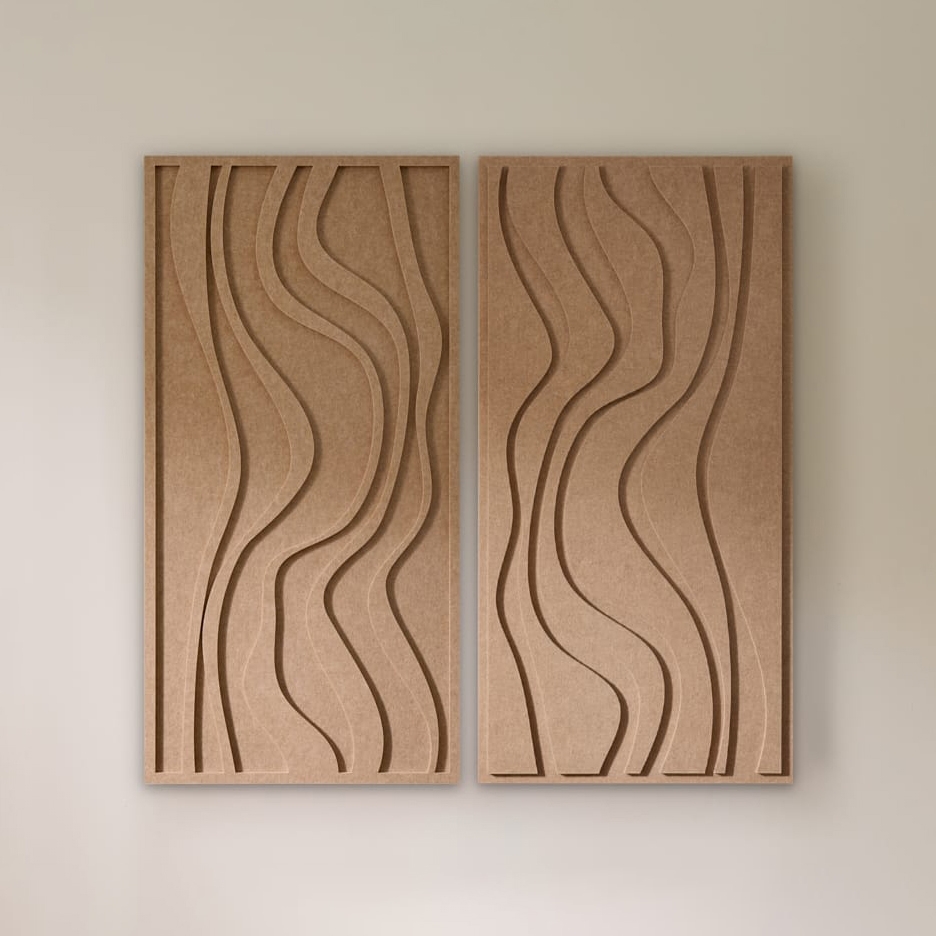 Wave Long - Sand Beige | Set of 2