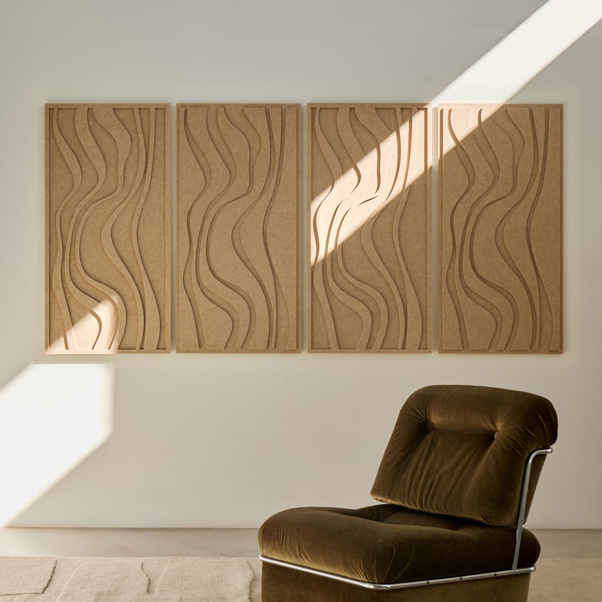 Wave Long - Sand Beige | Set of 4