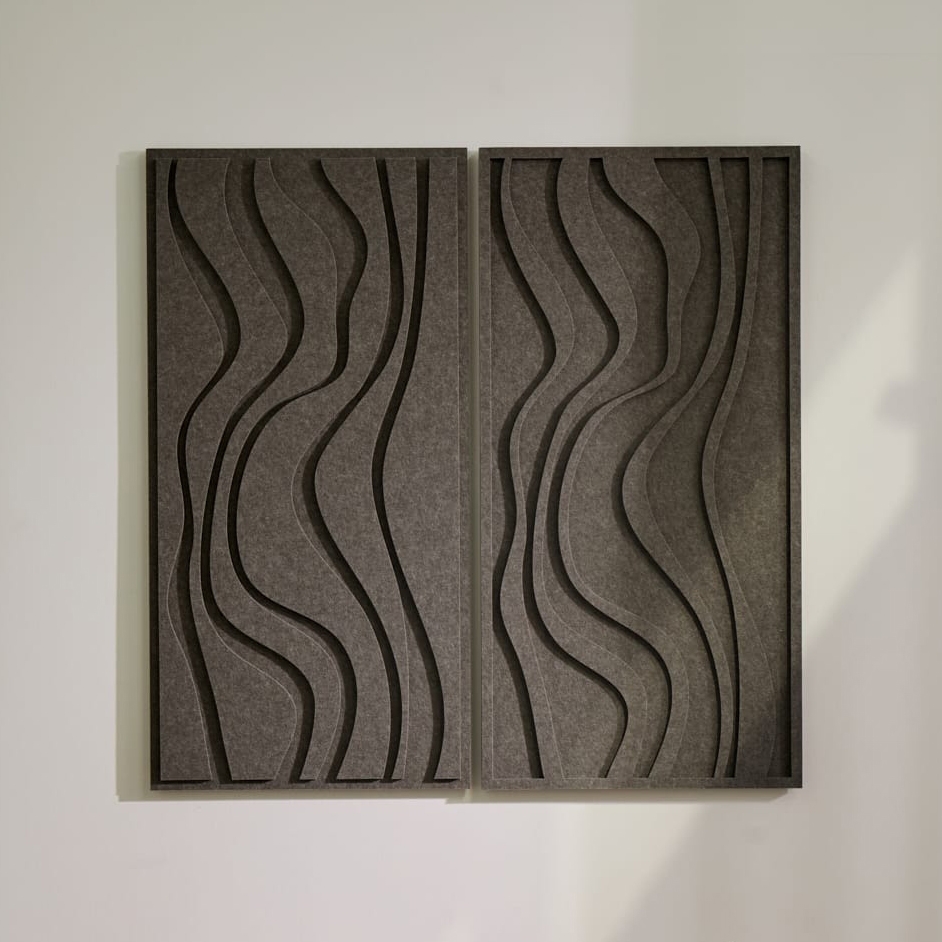 Wave Long - Warm Grey | Set of 2
