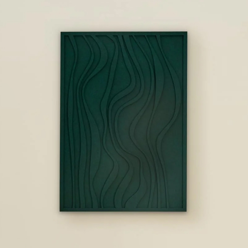 Wave Original - Petroleum Green | Single with border