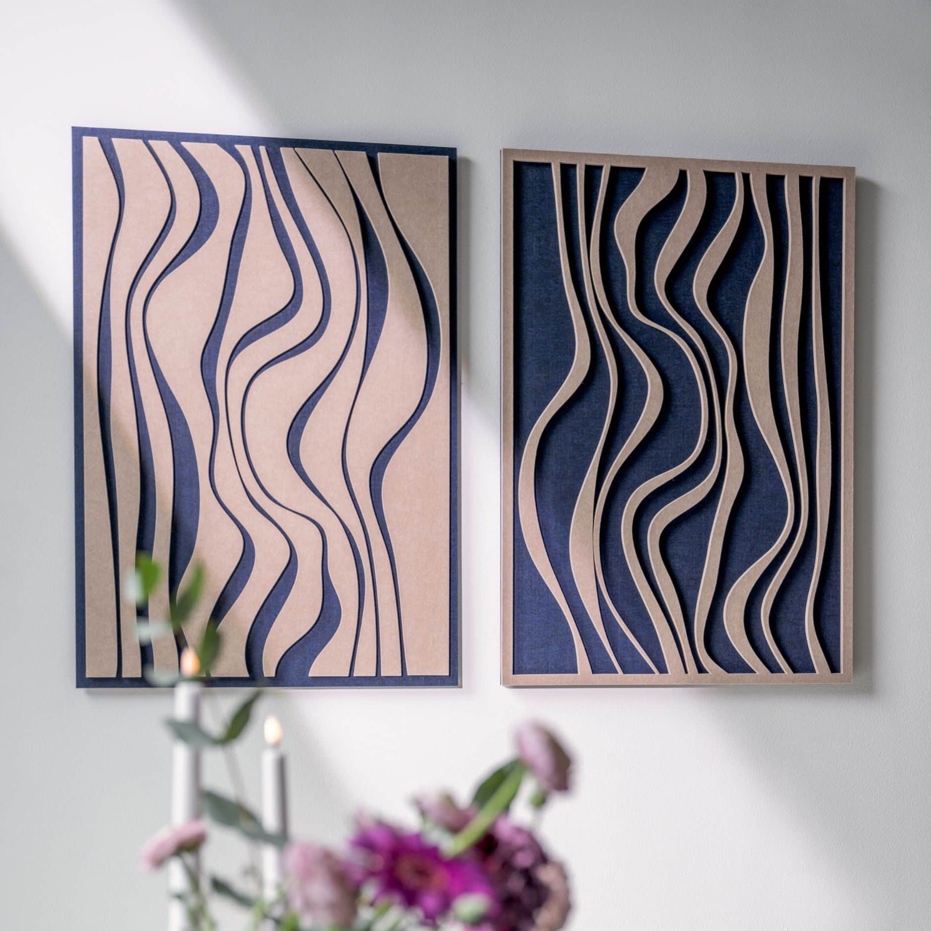 Wave Special Edition - Ocean Blue / Sand Beige | Set of 2