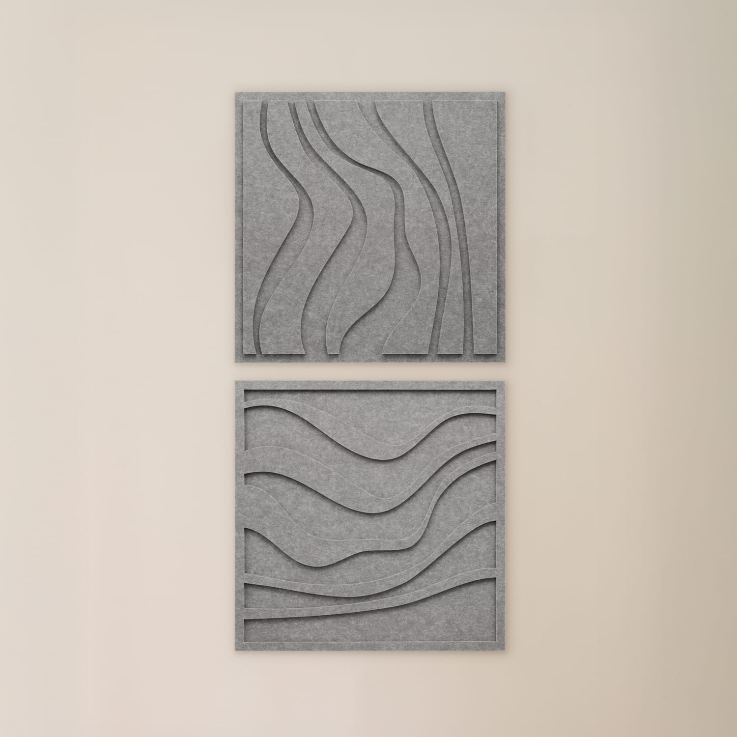 Wave Tile - Cloudy Grey | Set of 2
