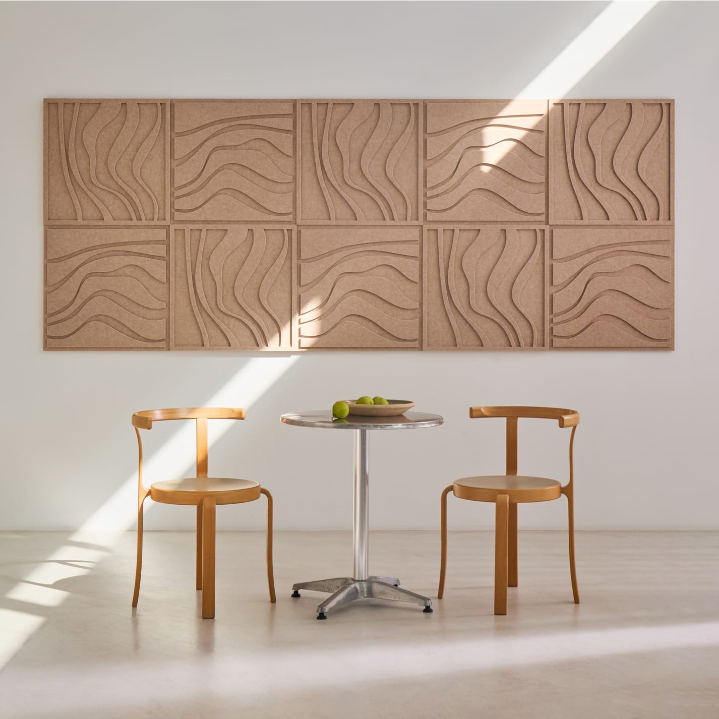 Wave Tile - Sand Beige | Set of 10