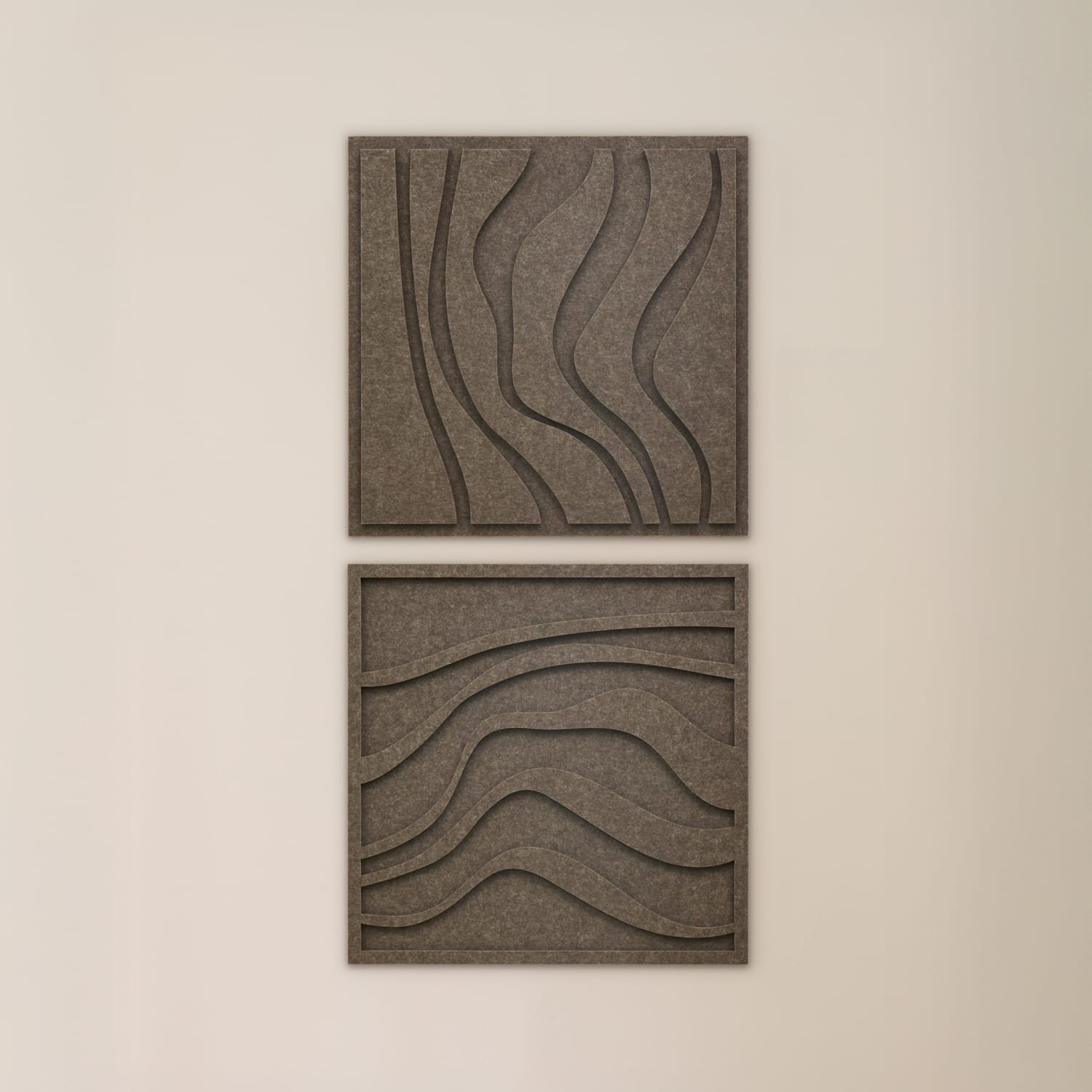 Wave Tile - Warm Grey | Set of 2