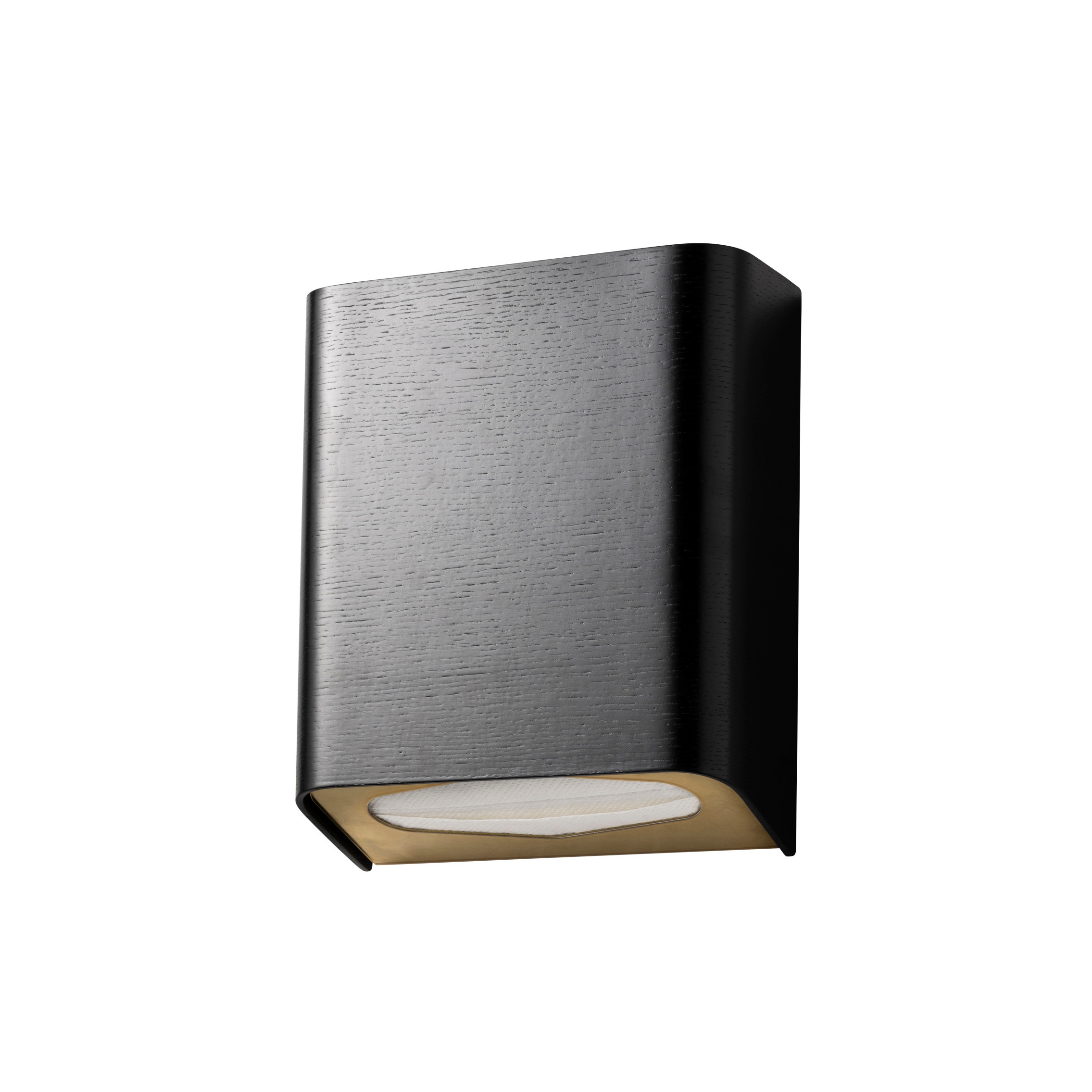 Ailigas Hand Towel Dispenser – Black Oak / Brass