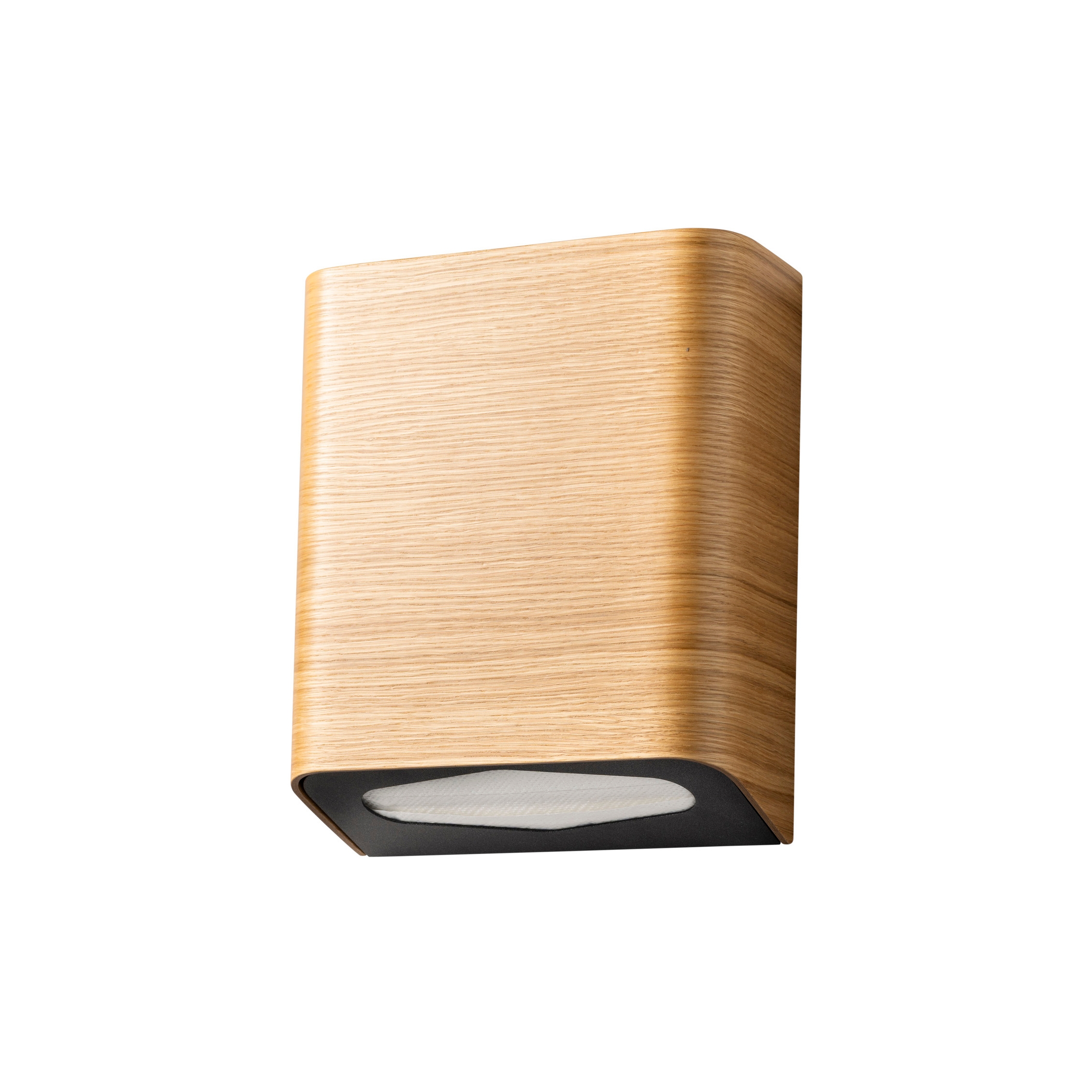 Mostrar el producto Ailigas Hand Towel Dispenser – Oak / Black Steel del fabricante Wuoma
